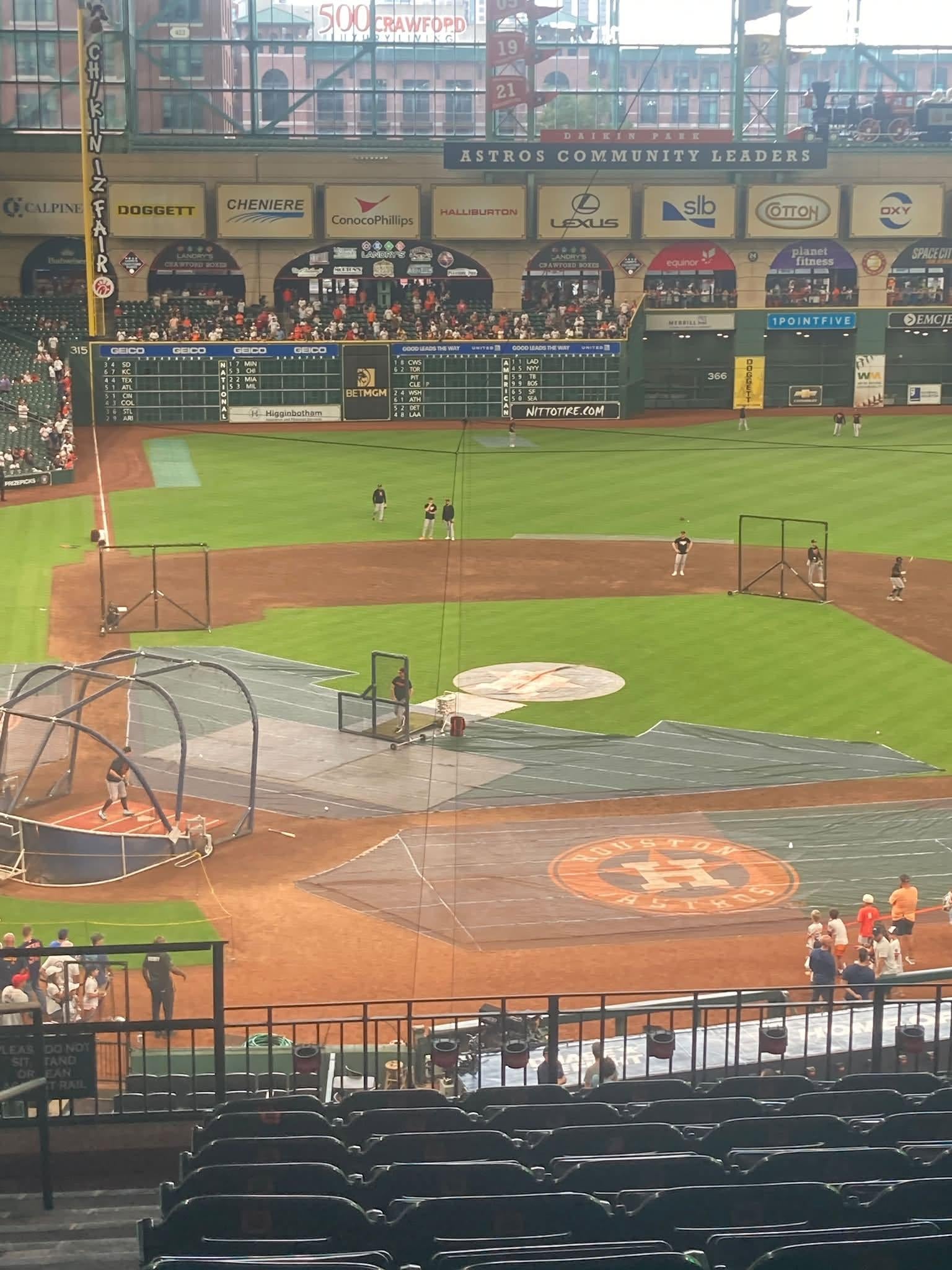 Real Fan View taken from Section 223 at Daikin Park by Thomas C