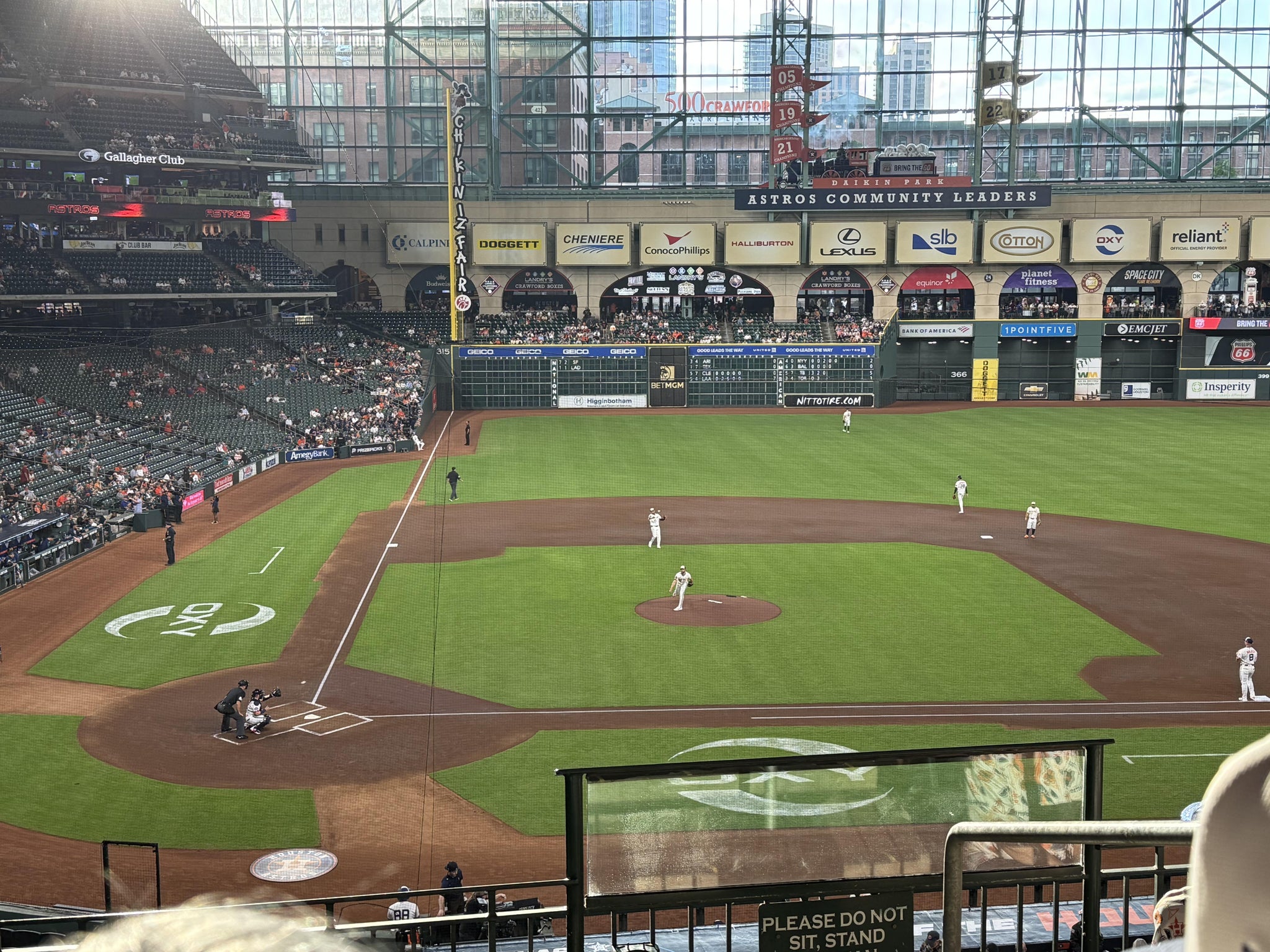 Real Fan View taken from Section 223 at Daikin Park by Rene W