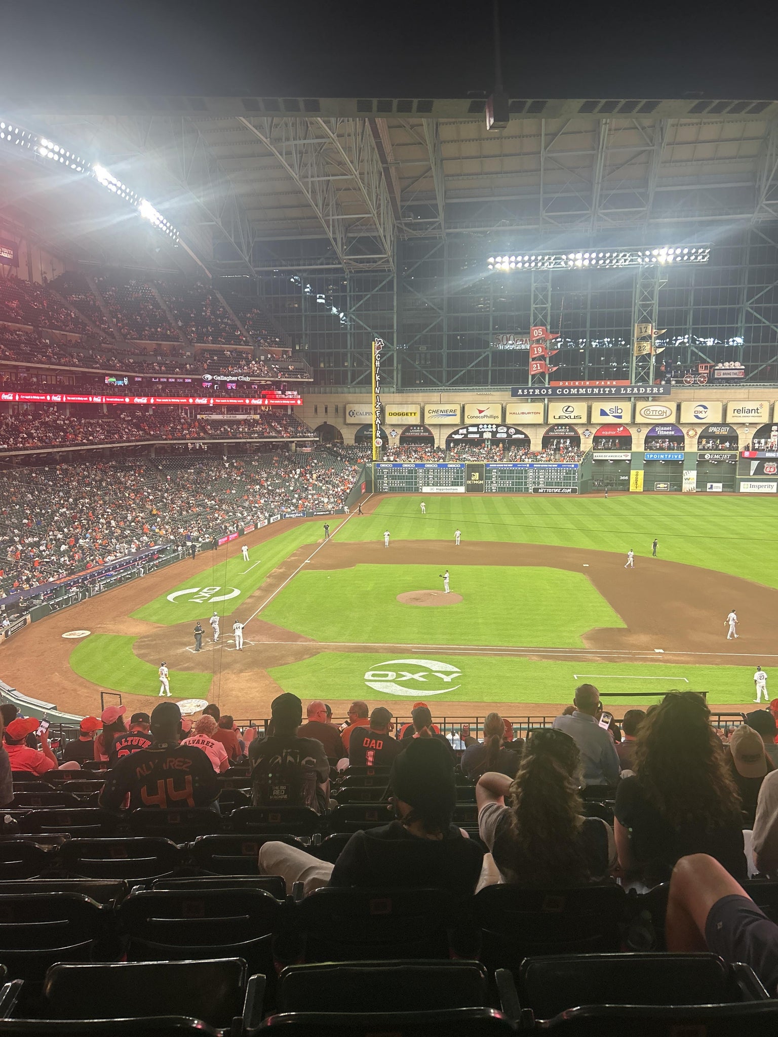 Real Fan View taken from Section 224 at Daikin Park by Amy W