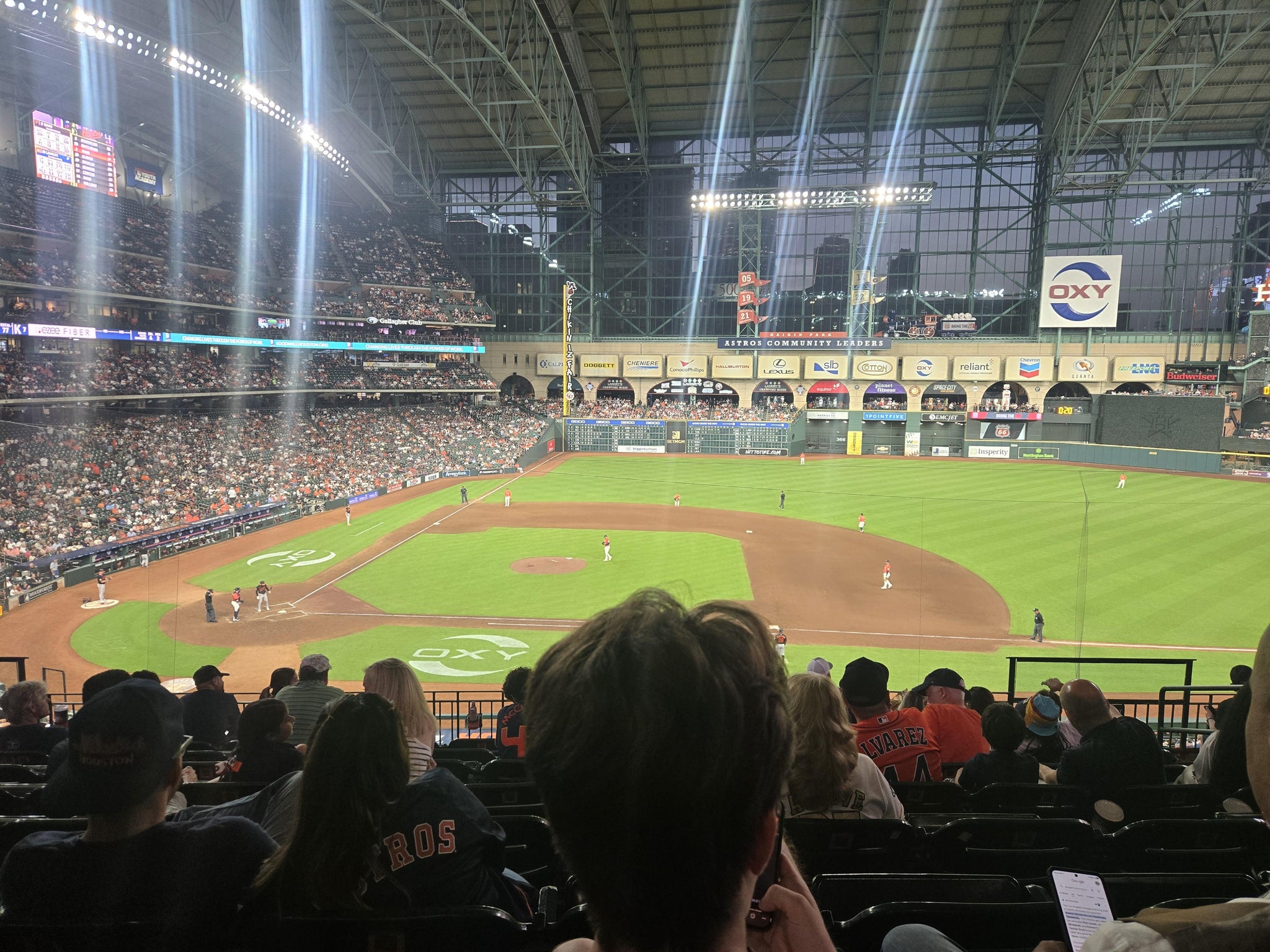 Real Fan View taken from Section 225 at Daikin Park by Diana B