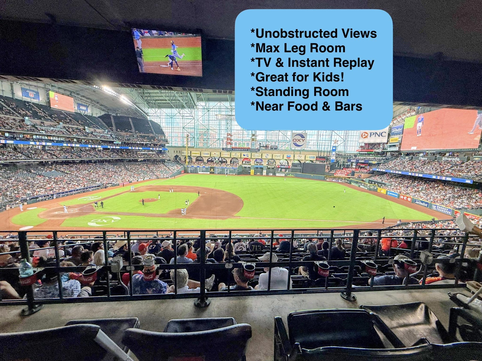 Real Fan View taken from Section 227 at Daikin Park by Joshua T