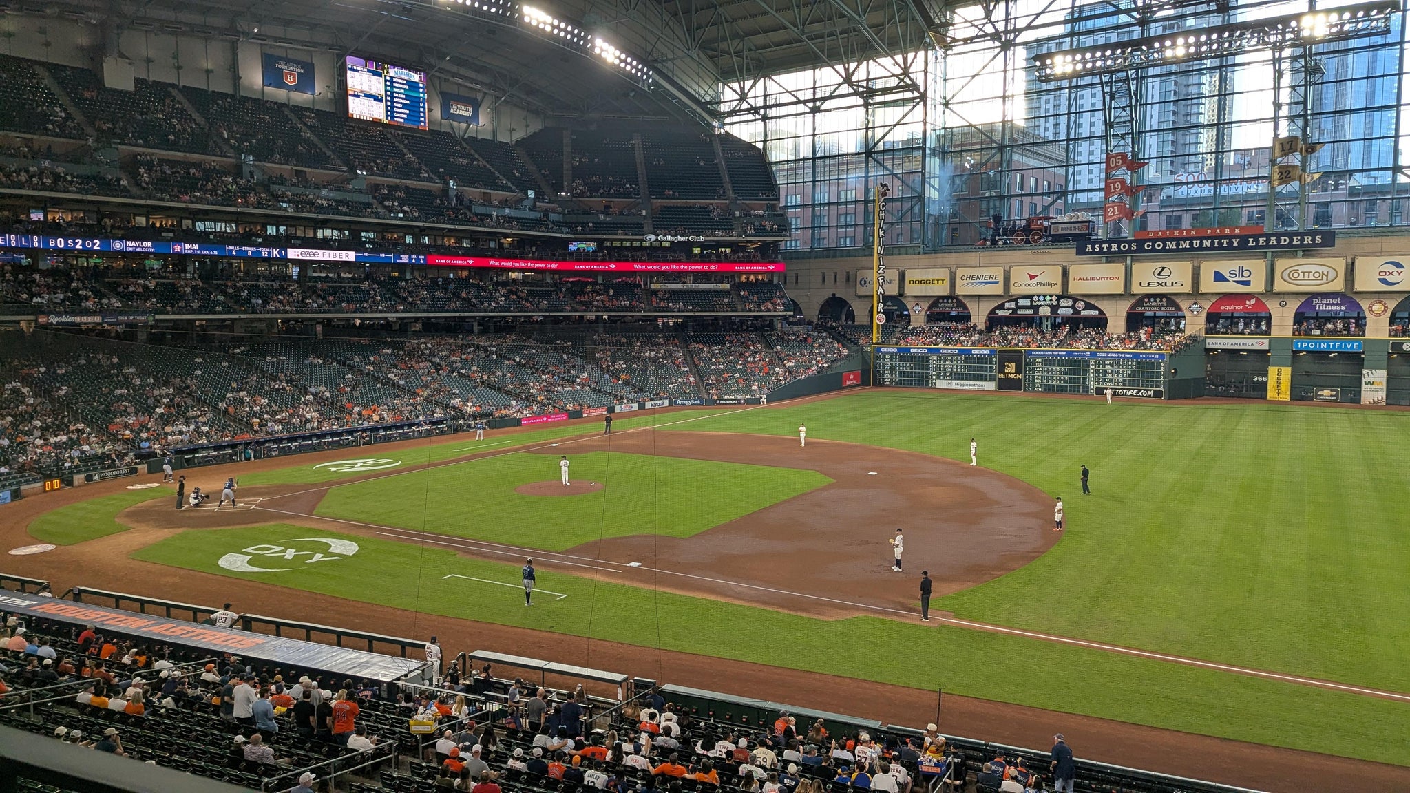 Real Fan View taken from Section 228 at Daikin Park by Mark Z