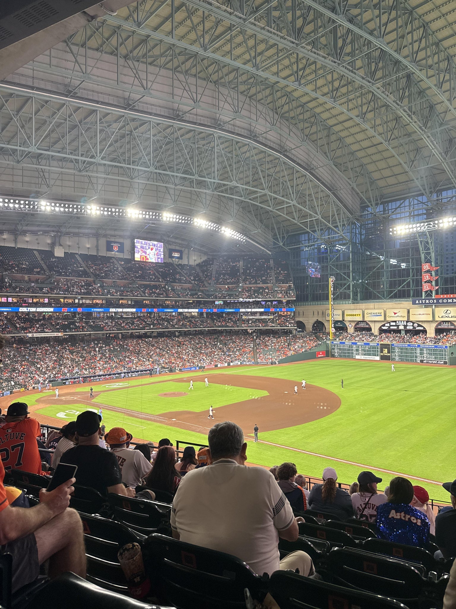 Real Fan View taken from Section 230 at Daikin Park by Paige P