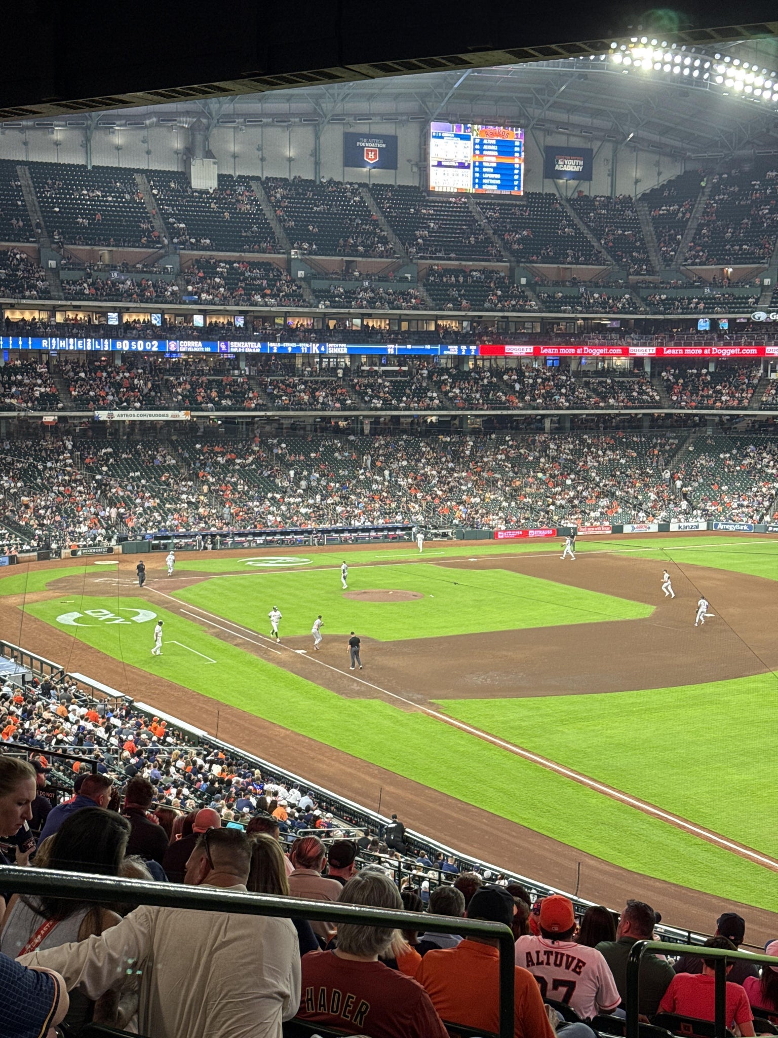 Real Fan View taken from Section 233 at Daikin Park by Eric A