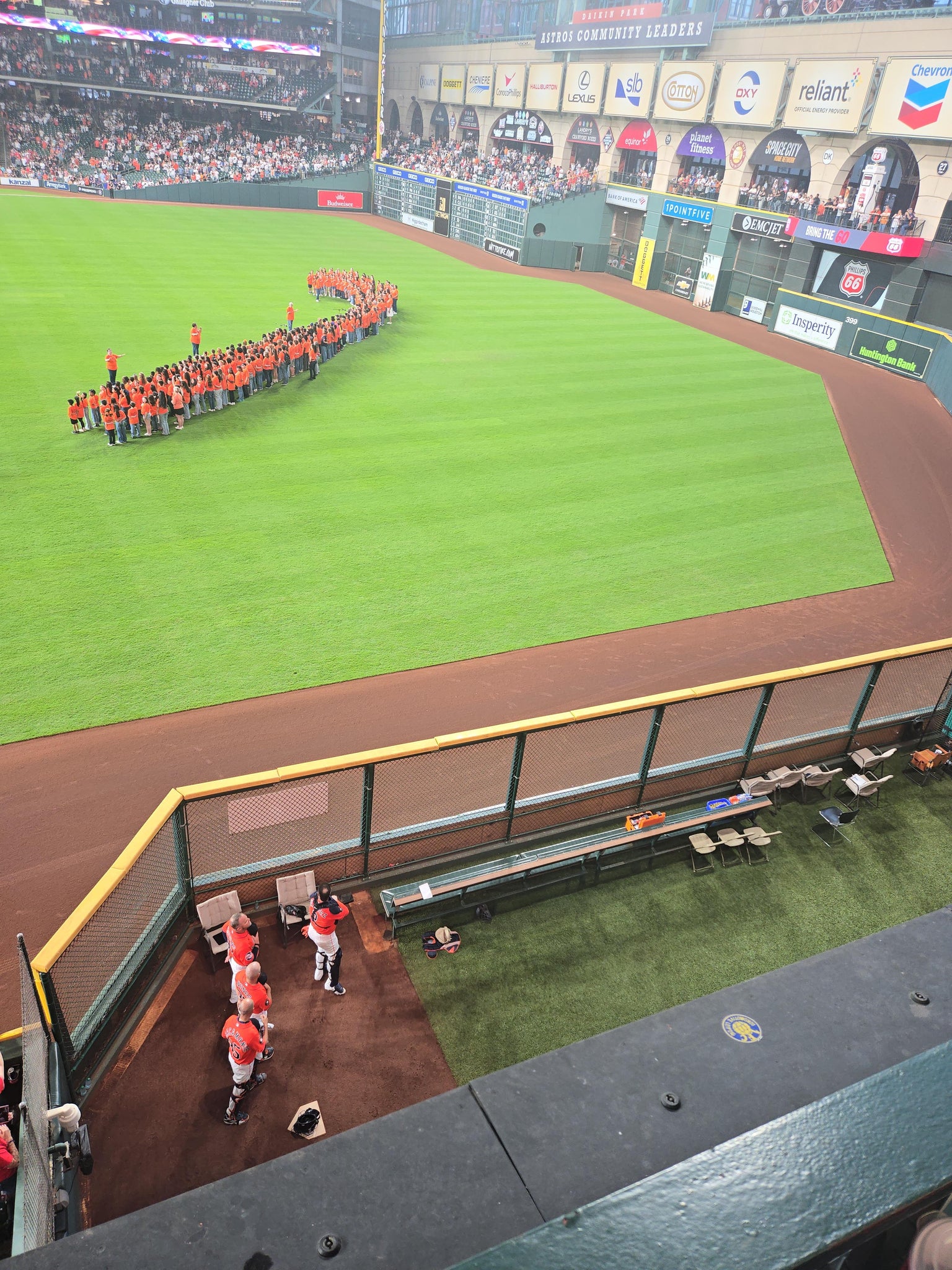 Real Fan View taken from Section 254 at Daikin Park by Kristina L