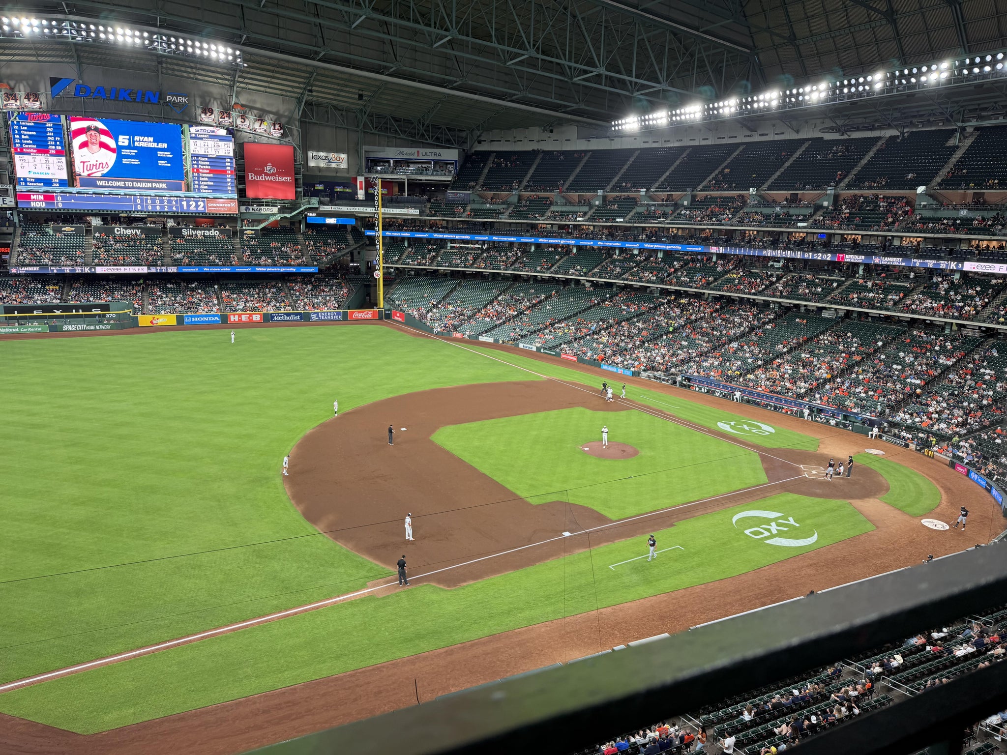 Real Fan View taken from Section 310 at Daikin Park by Bryan O