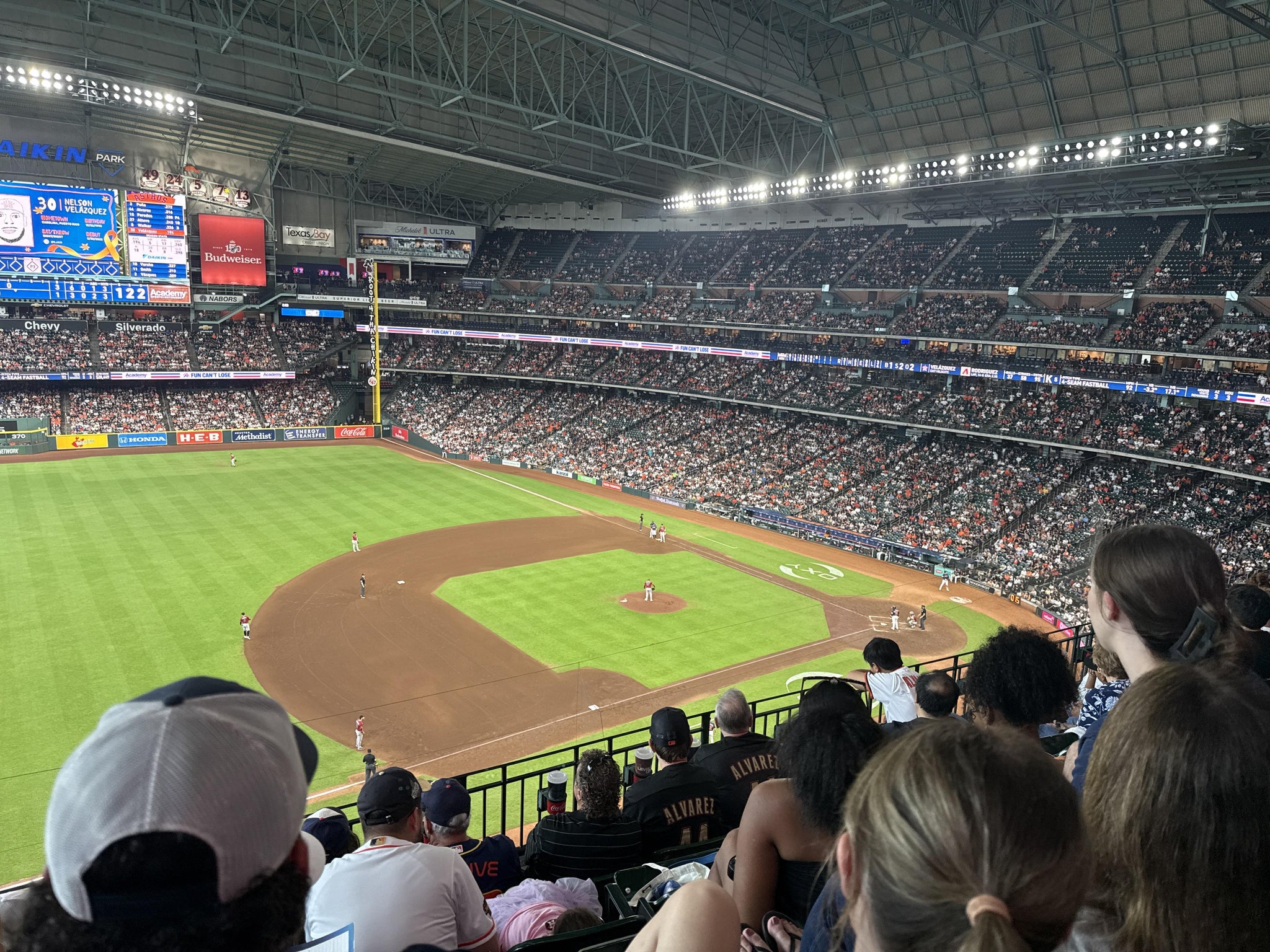 Real Fan View taken from Section 310 at Daikin Park by Courtney D
