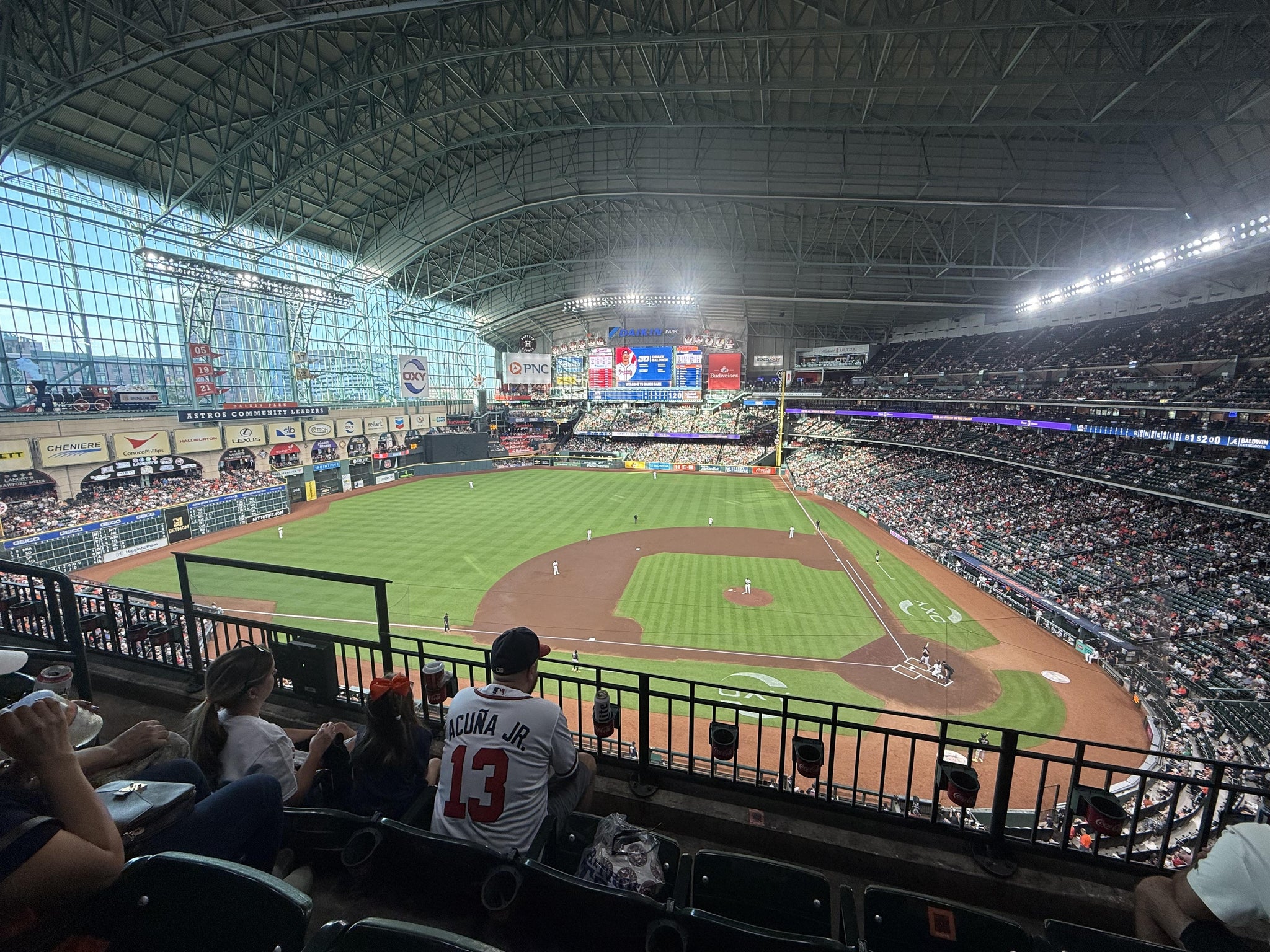 Real Fan View taken from Section 314 at Daikin Park by Donald A