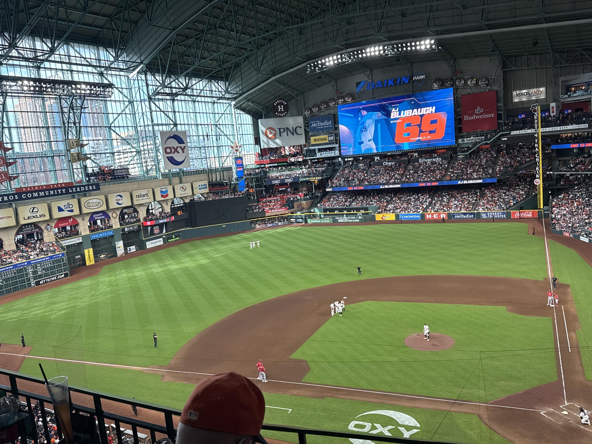 Real Fan View taken from Section 315 at Daikin Park by Salomon L