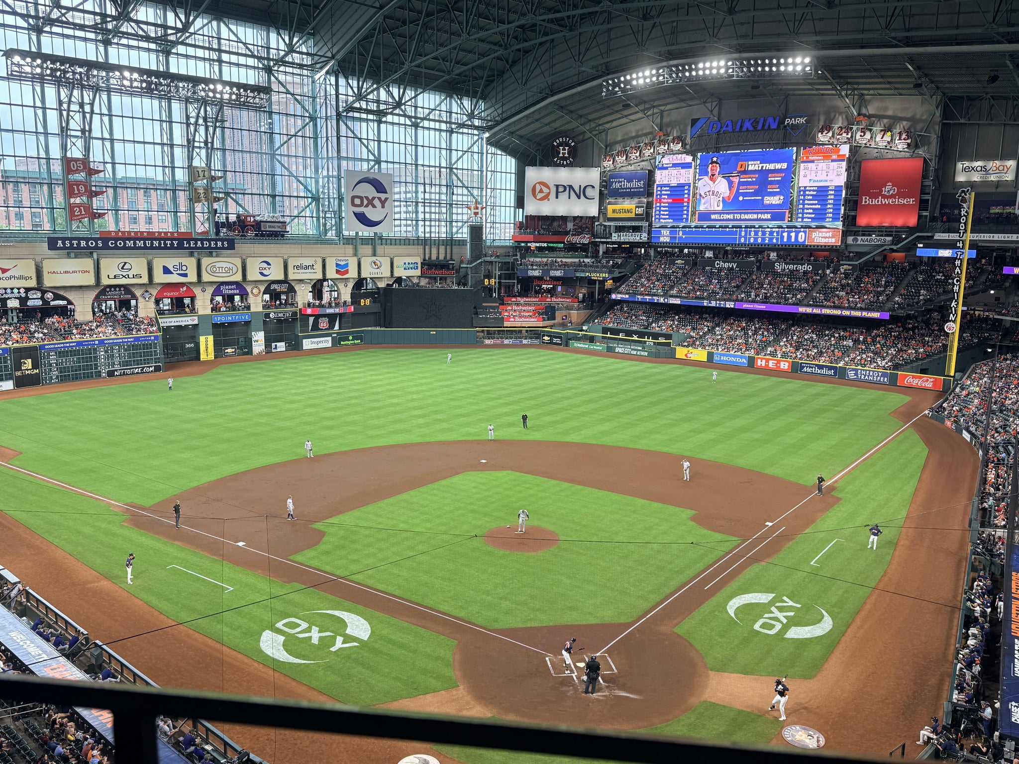 Real Fan View taken from Section 318 at Daikin Park by Anonymous User