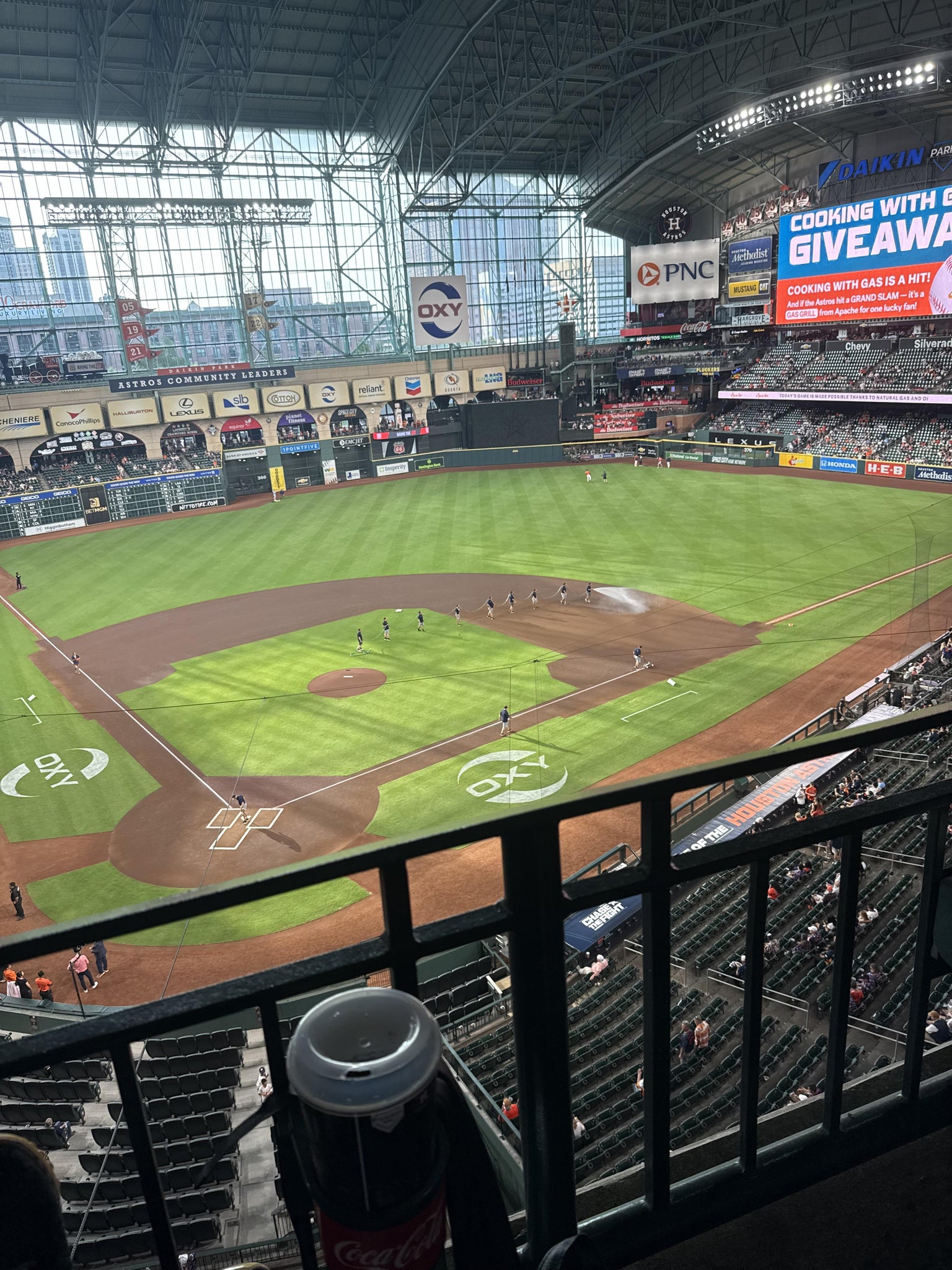 Real Fan View taken from Section 321 at Daikin Park by Sandra H