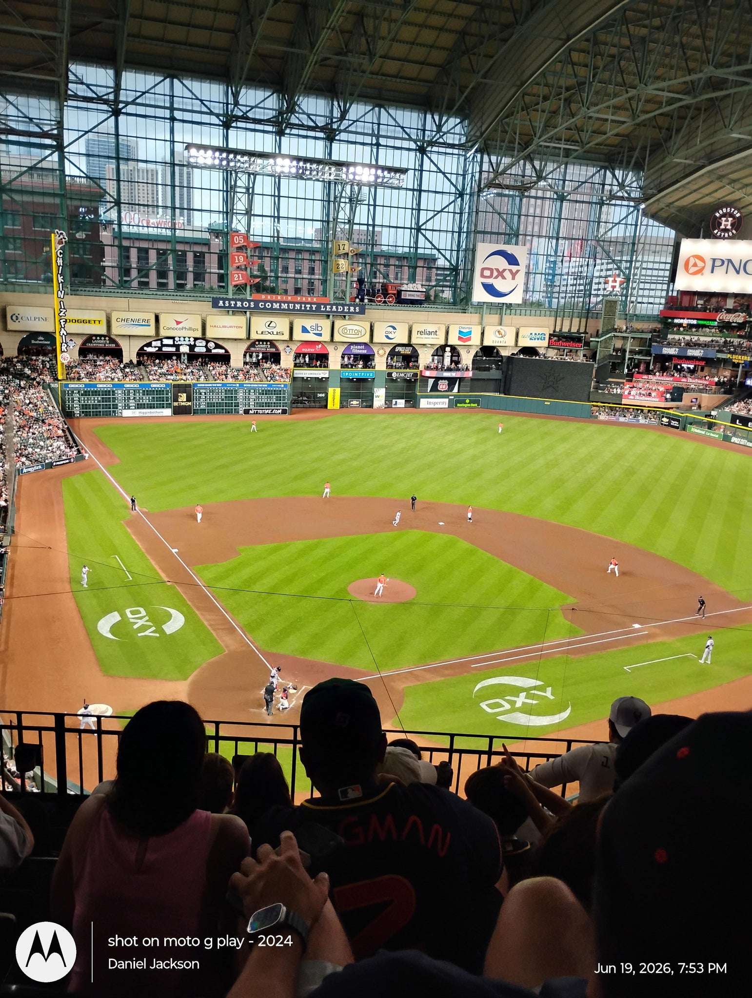 Real Fan View taken from Section 321 at Daikin Park by Daniel J