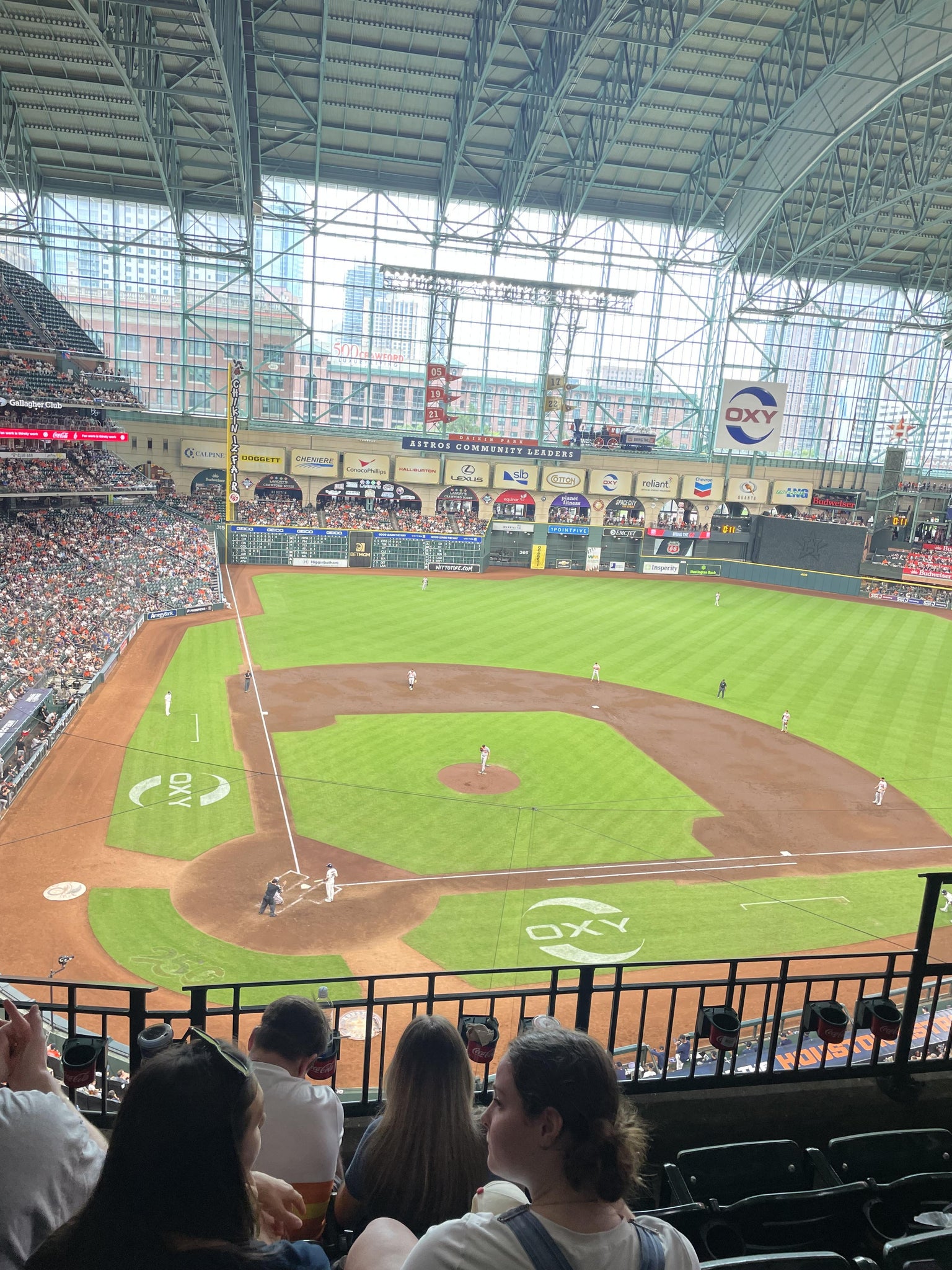 Real Fan View taken from Section 322 at Daikin Park by Helen M
