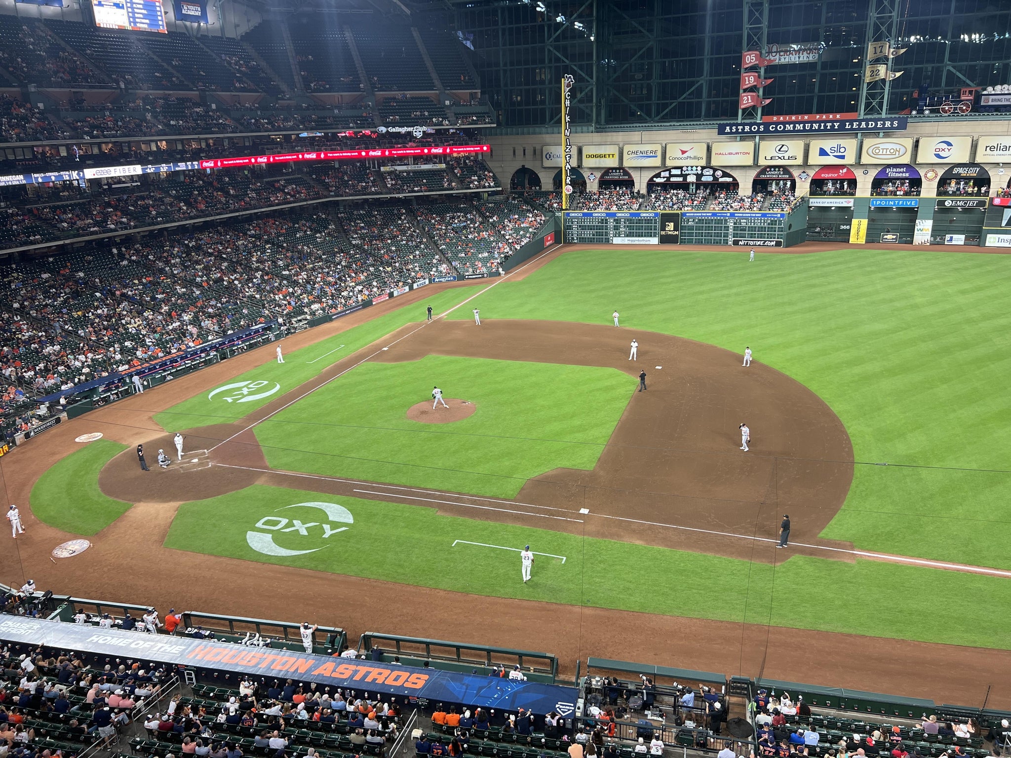 Real Fan View taken from Section 327 at Daikin Park by Michael R