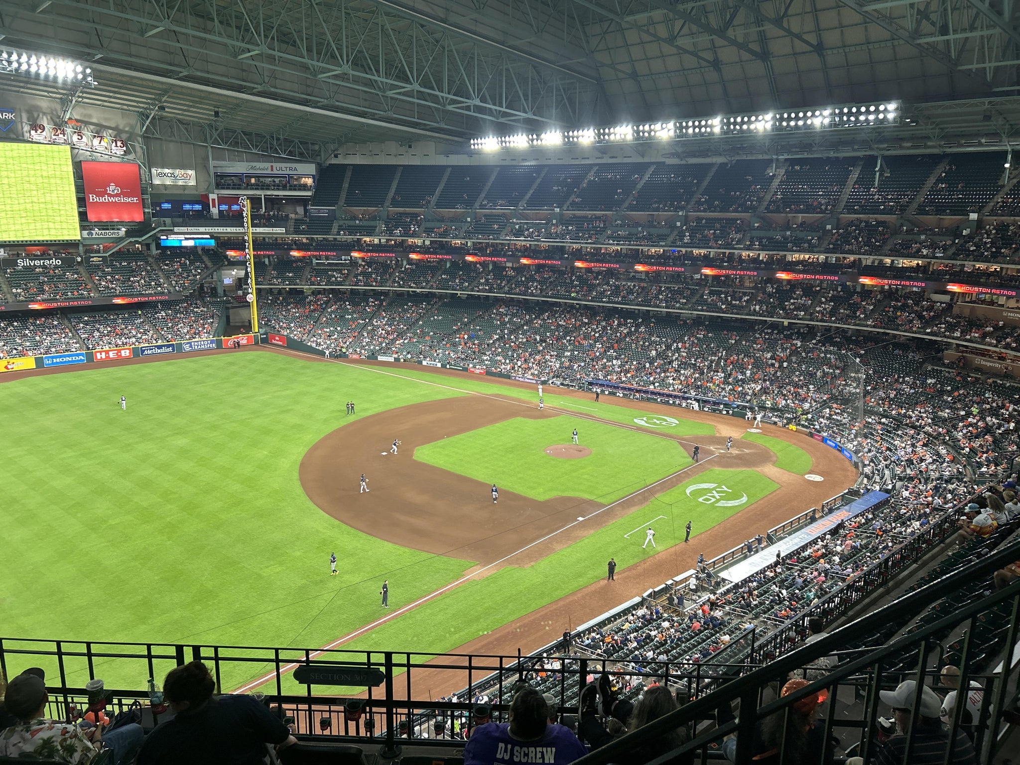Real Fan View taken from Section 407 at Daikin Park by Juan G