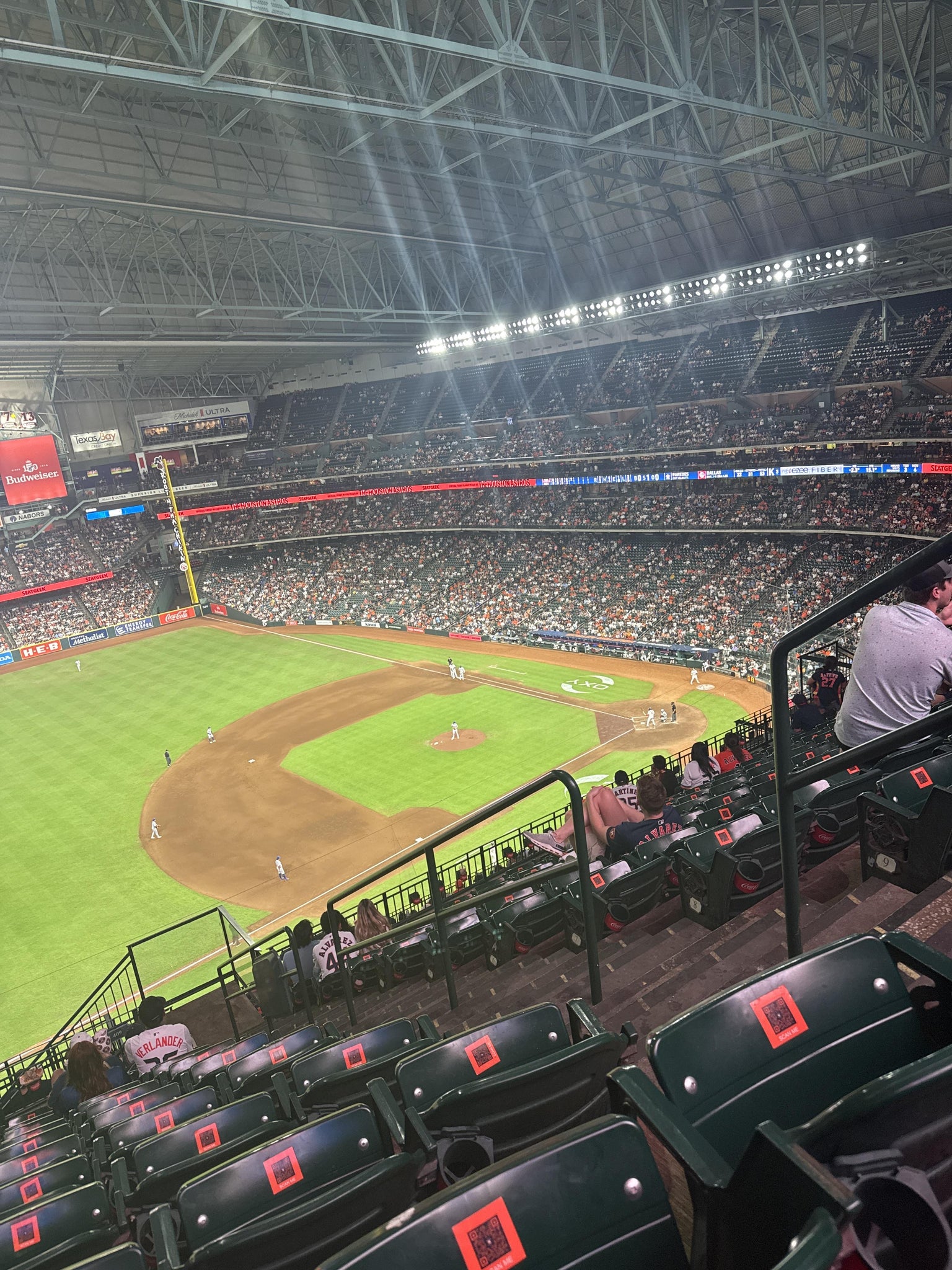 Real Fan View taken from Section 409 at Daikin Park by Frank C