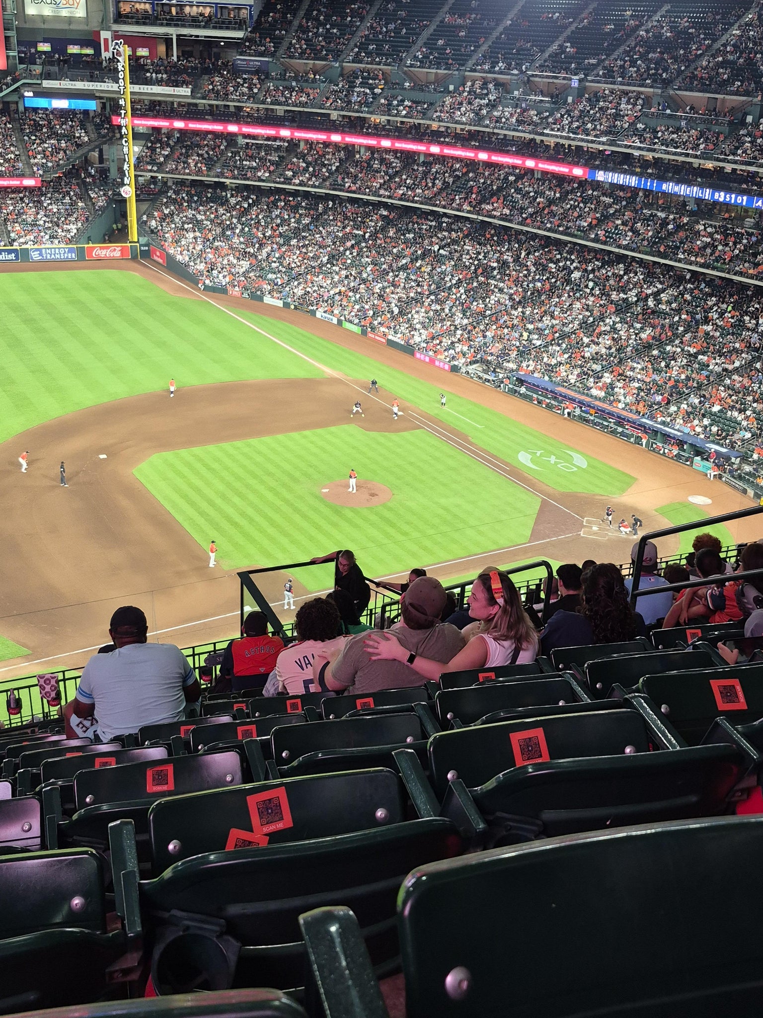 Real Fan View taken from Section 410 at Daikin Park by Rene A