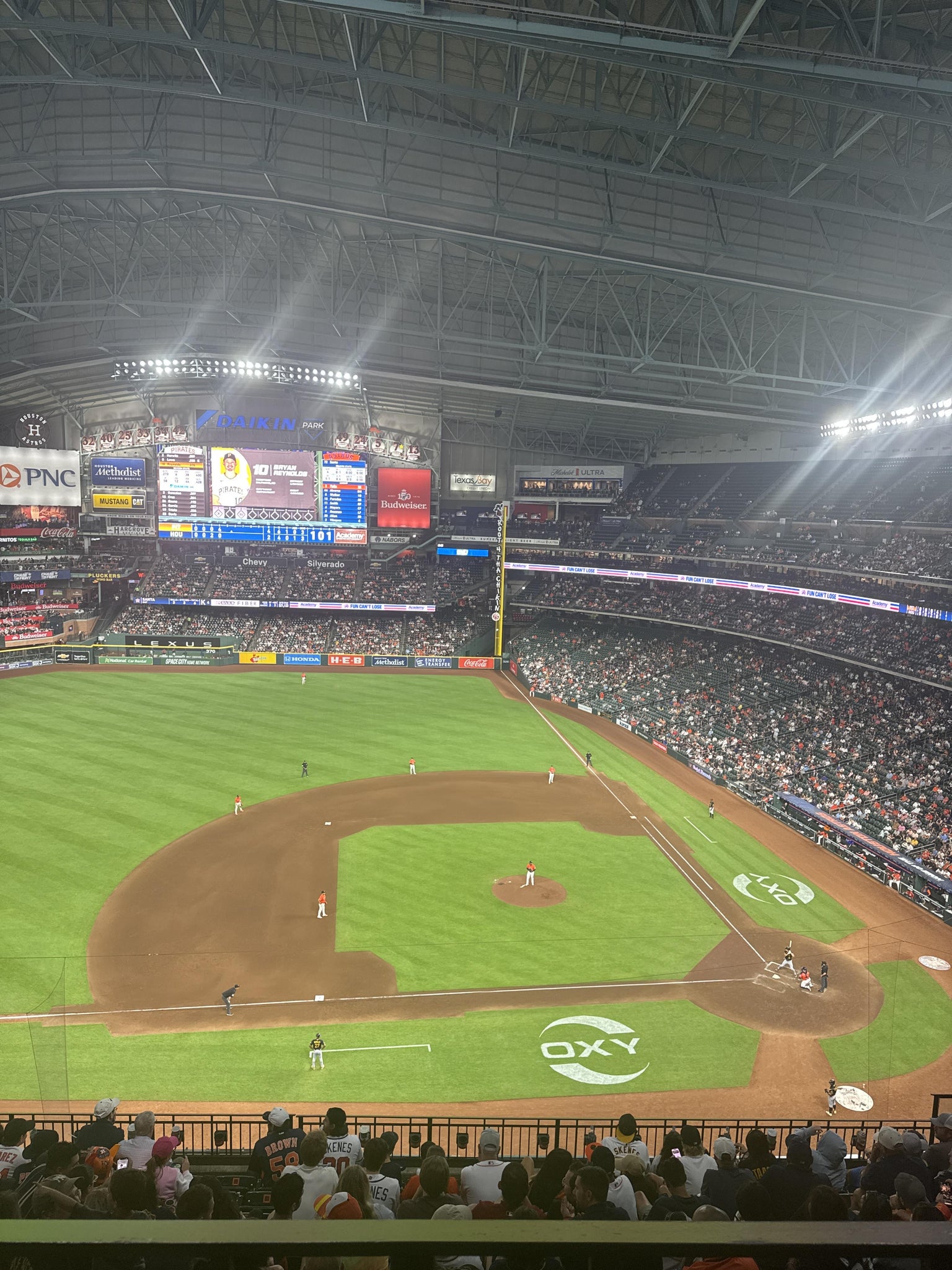 Real Fan View taken from Section 413 at Daikin Park by Adam L