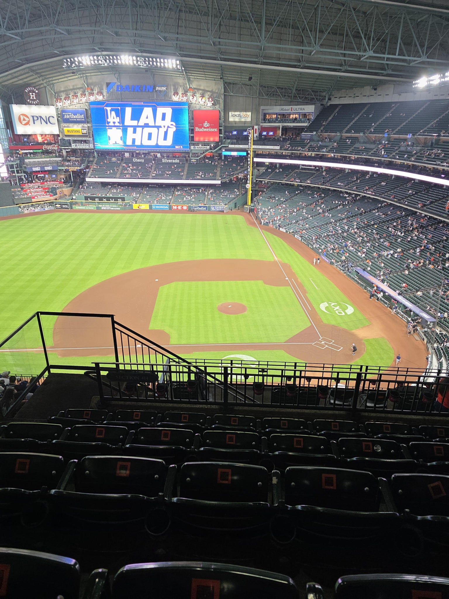 Real Fan View taken from Section 414 at Daikin Park by Raquel C