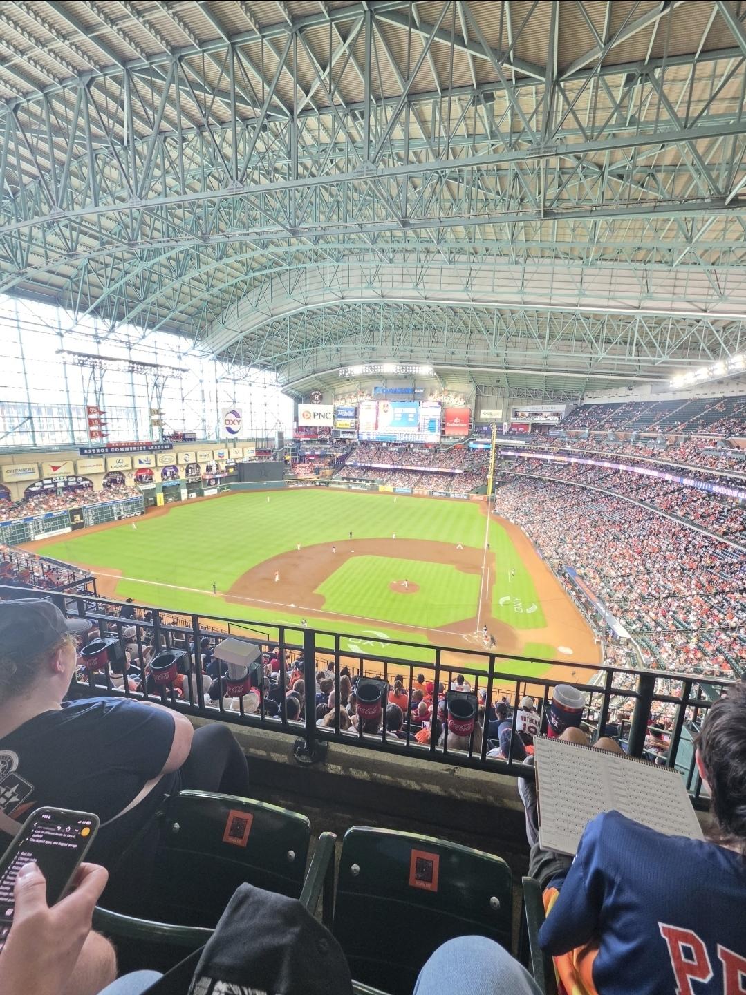Real Fan View taken from Section 415 at Daikin Park by Camila G