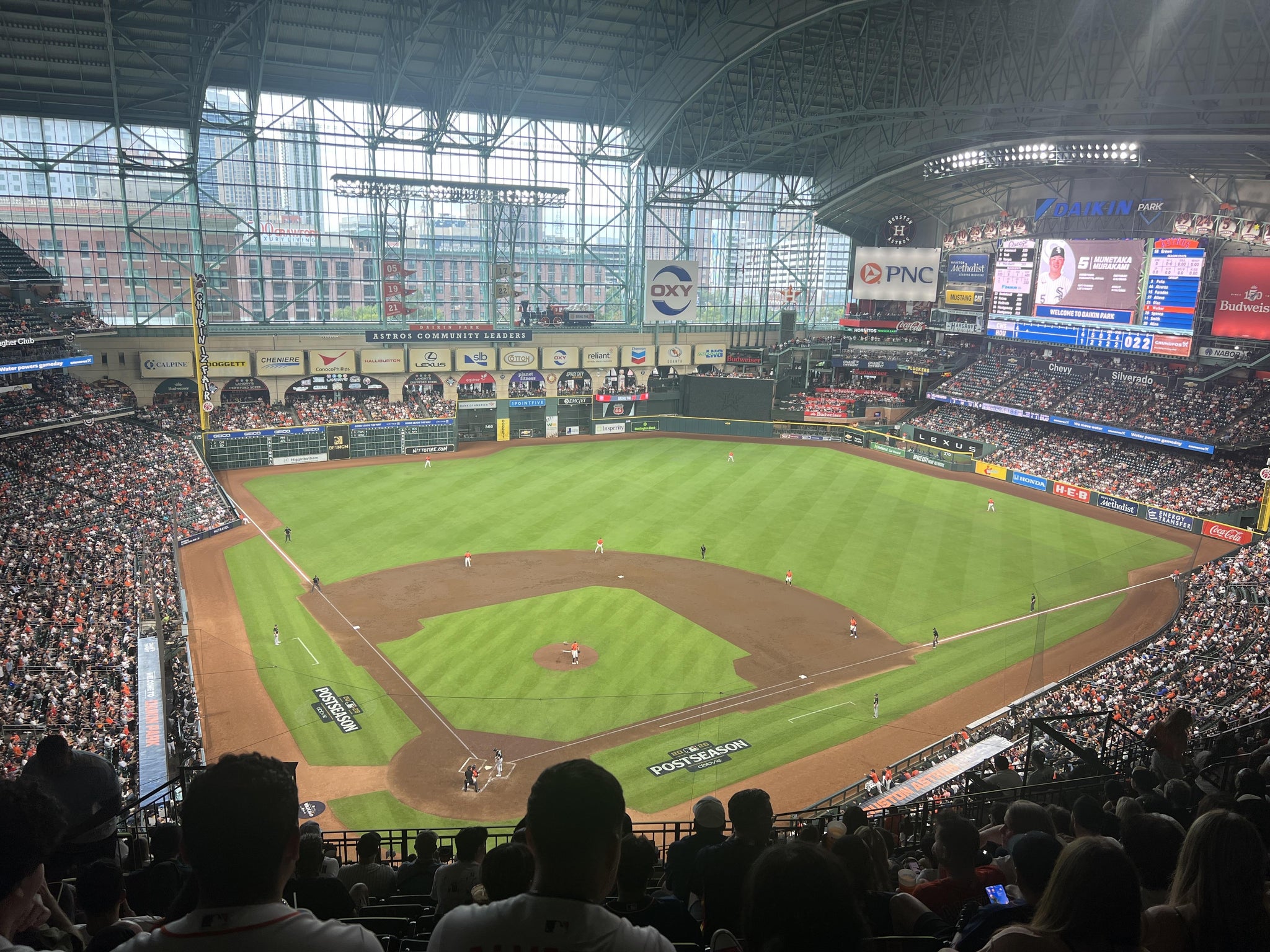 Real Fan View taken from Section 421 at Daikin Park by Melissa R