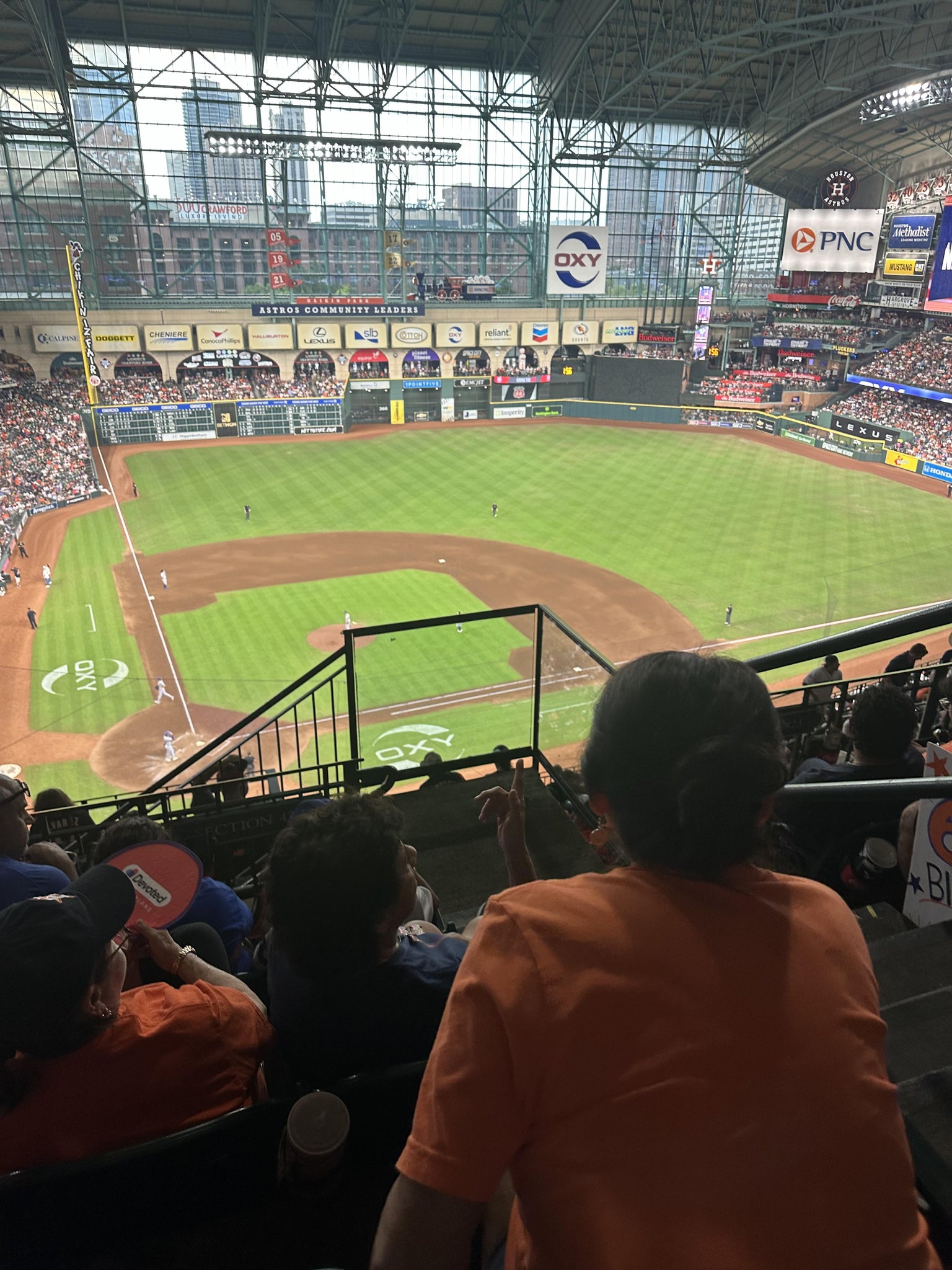 Real Fan View taken from Section 422 at Daikin Park by Melissa H