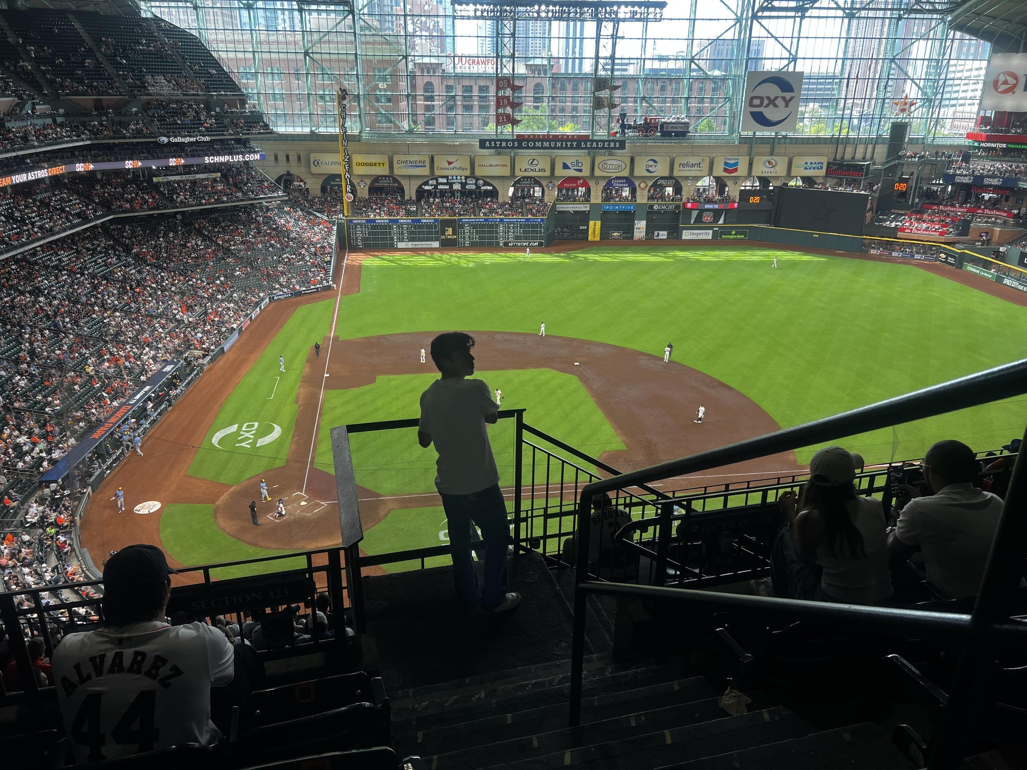 Real Fan View taken from Section 423 at Daikin Park by Pierre E