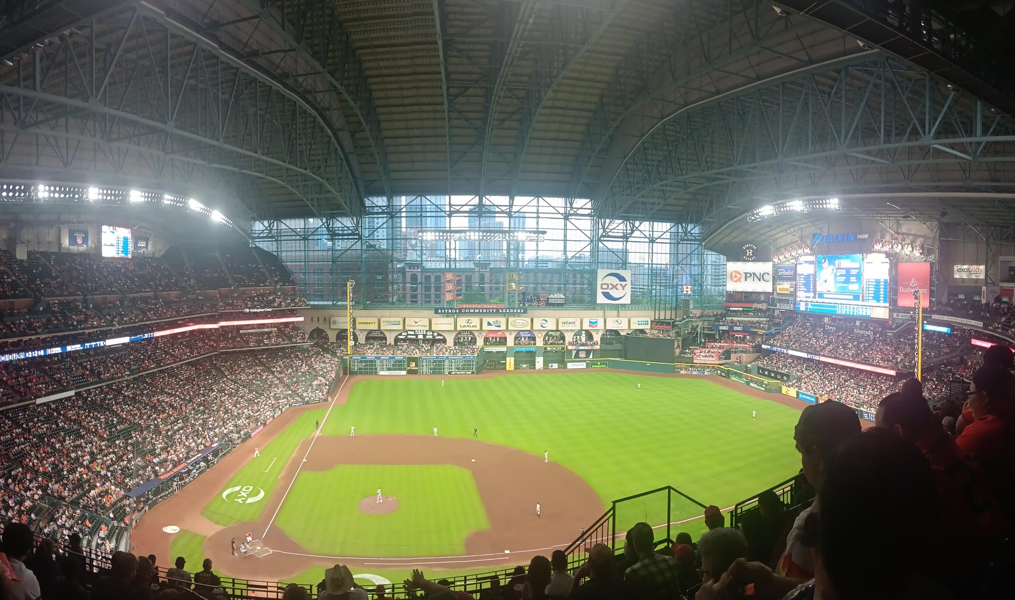 Real Fan View taken from Section 424 at Daikin Park by Milagros Z