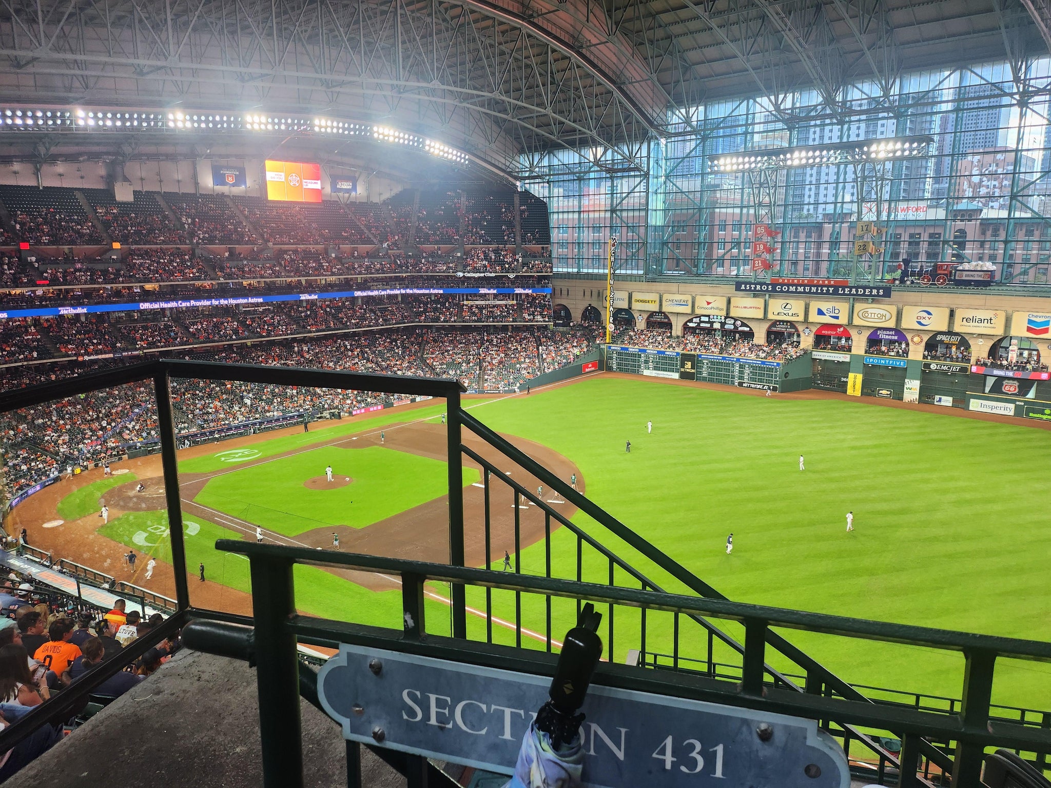 Real Fan View taken from Section 431 at Daikin Park by Rey G