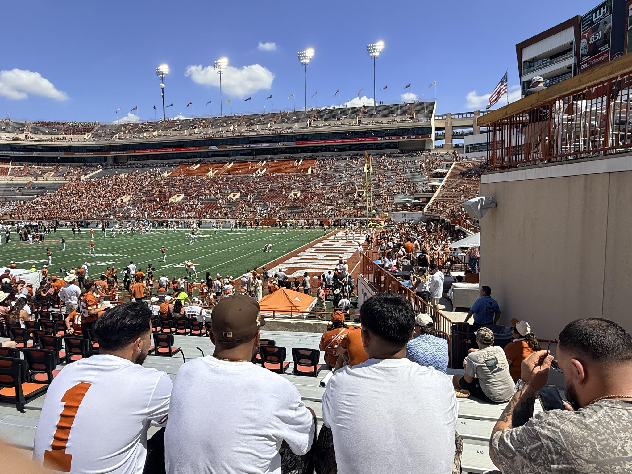 Real Fan View taken from Section 1 at Darrell K Royal - Texas Memorial Stadium by Anonymous User