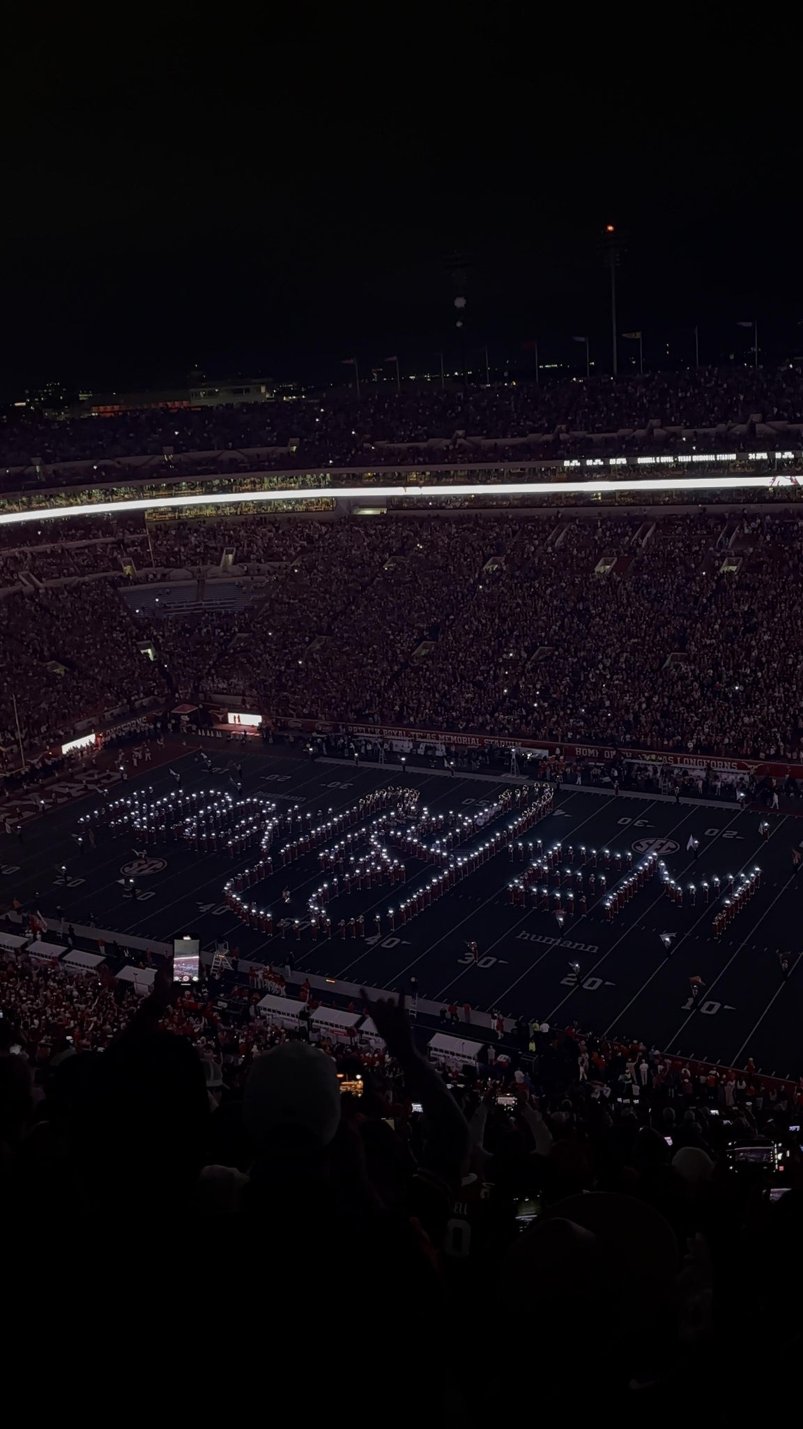 Real Fan View taken from Section 101 at Darrell K Royal - Texas Memorial Stadium by Ashlyn W