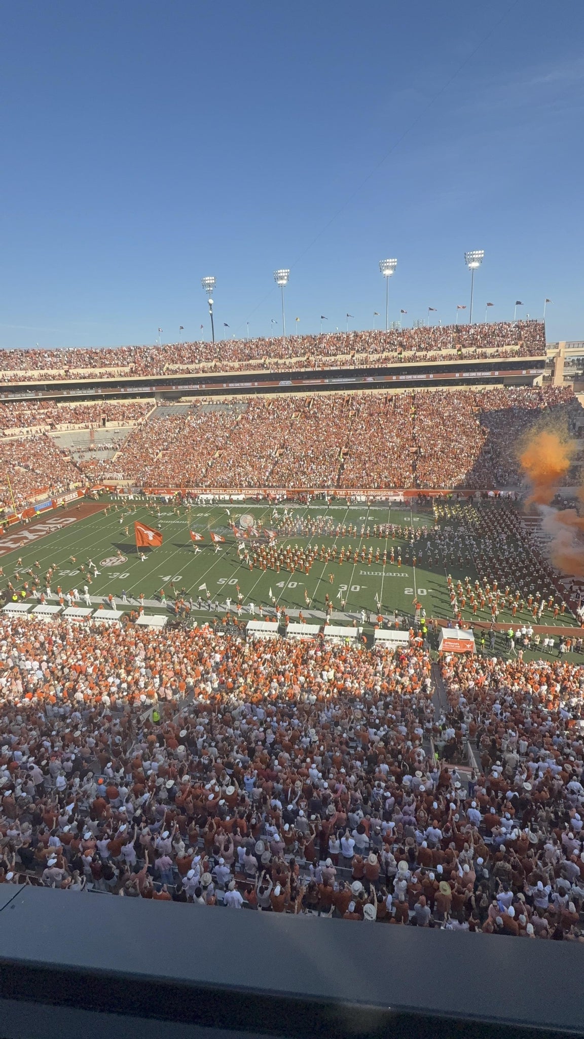 Real Fan View taken from Section 103 at Darrell K Royal - Texas Memorial Stadium by Isis S