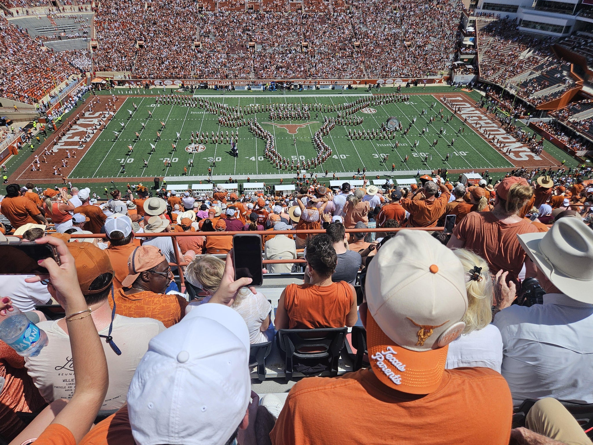 Real Fan View taken from Section 106 at Darrell K Royal - Texas Memorial Stadium by Charles C