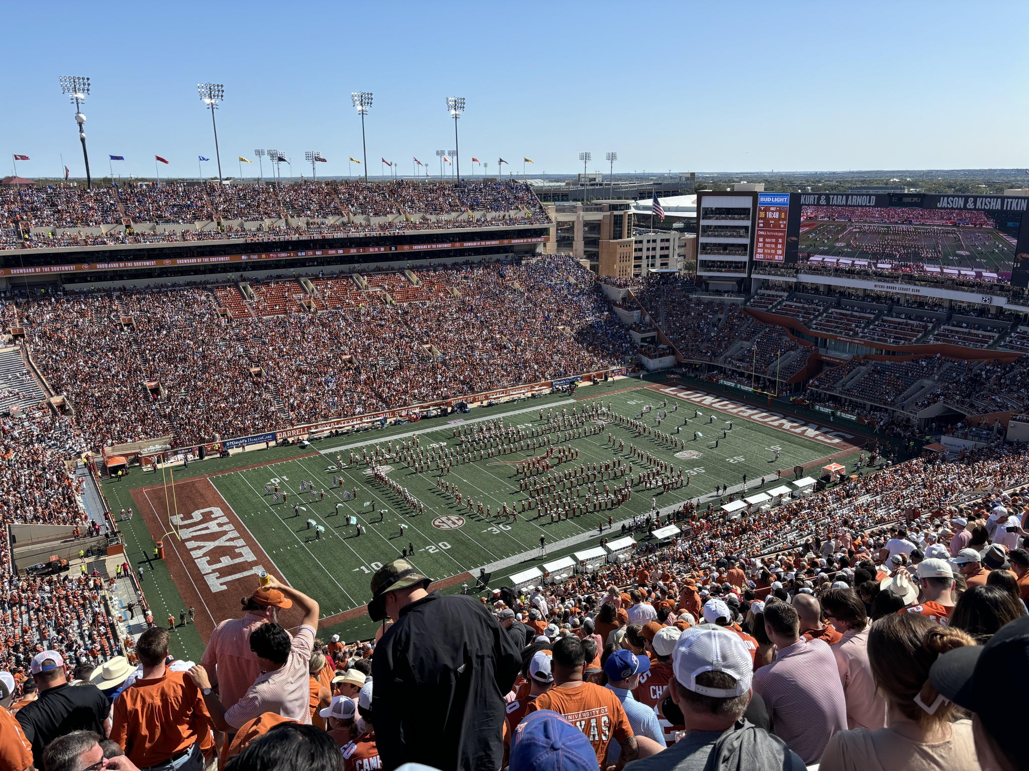 Real Fan View taken from Section 109 at Darrell K Royal - Texas Memorial Stadium by Anonymous User