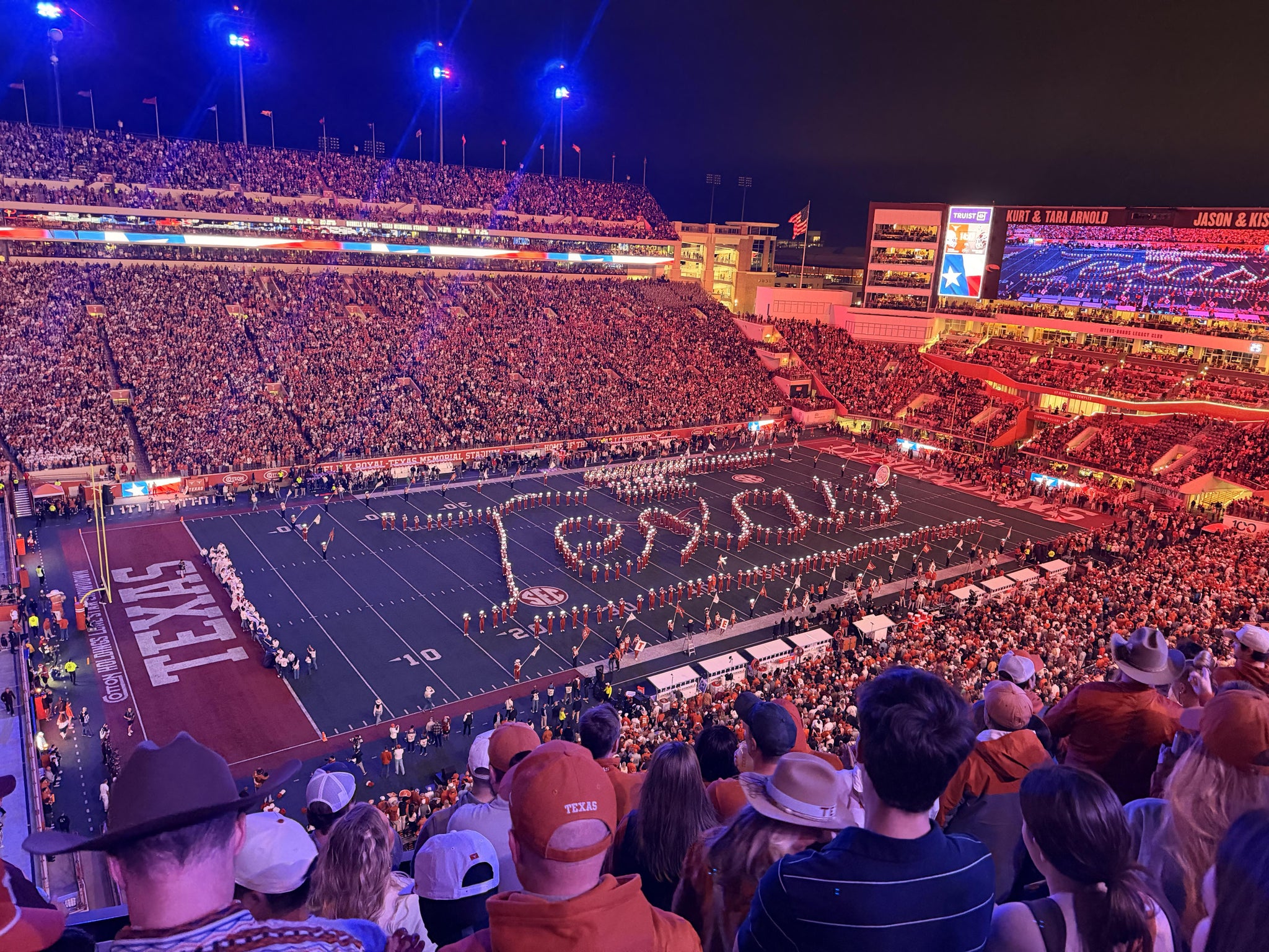 Real Fan View taken from Section 109 at Darrell K Royal - Texas Memorial Stadium by Jake P