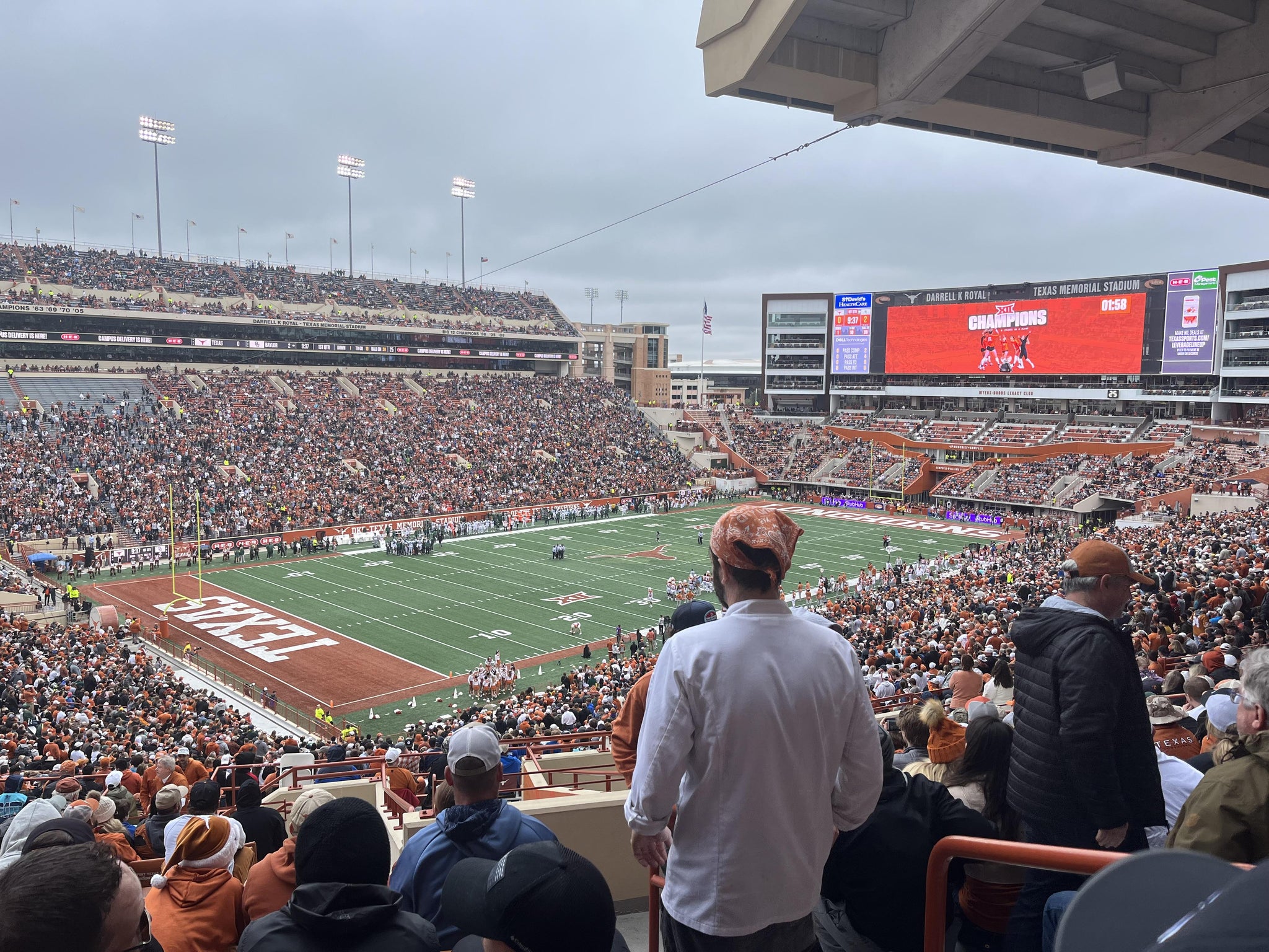 Real Fan View taken from Section 11 at Darrell K Royal - Texas Memorial Stadium by Anonymous User