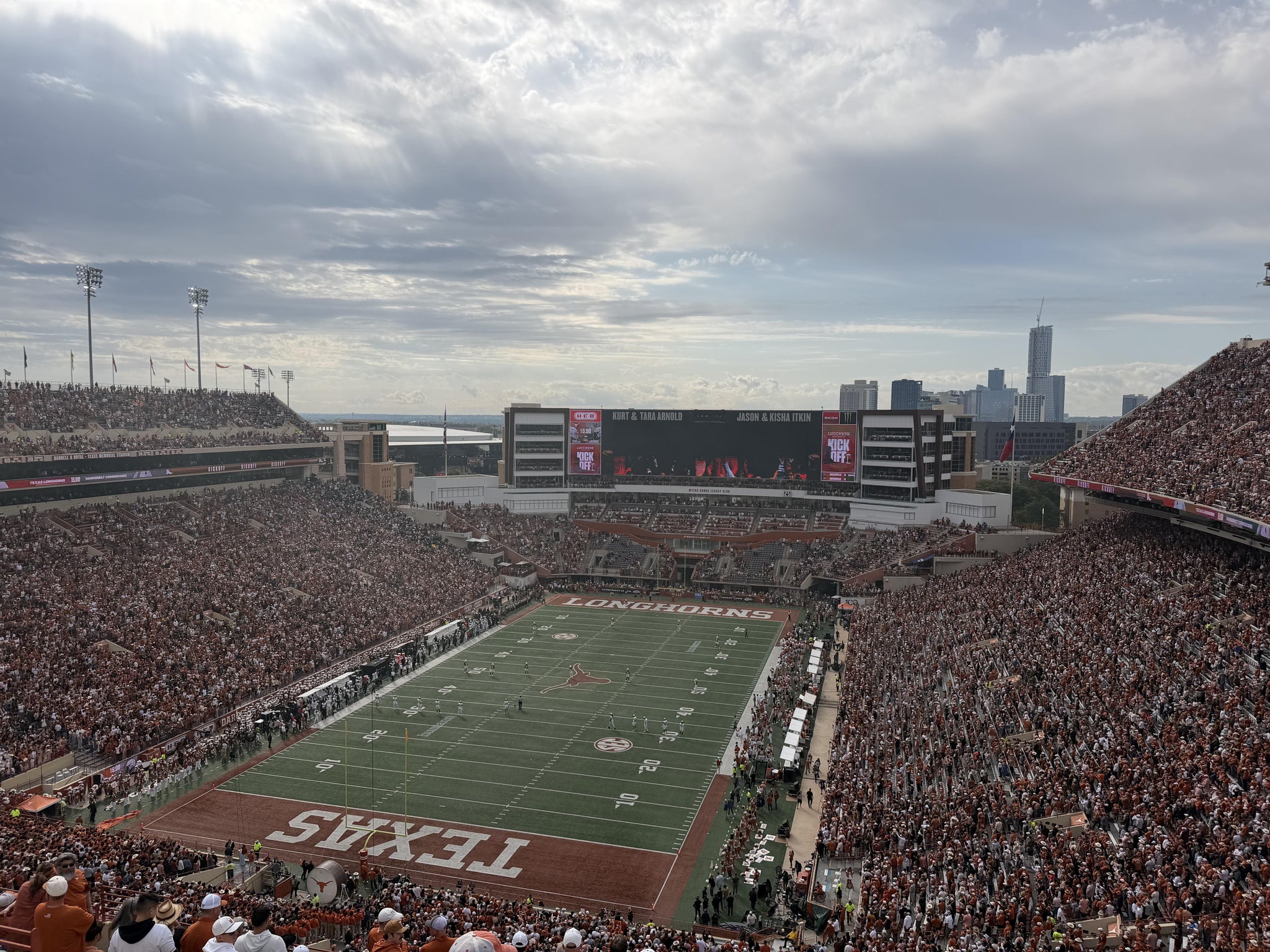 Real Fan View taken from Section 114 at Darrell K Royal - Texas Memorial Stadium by Cal G