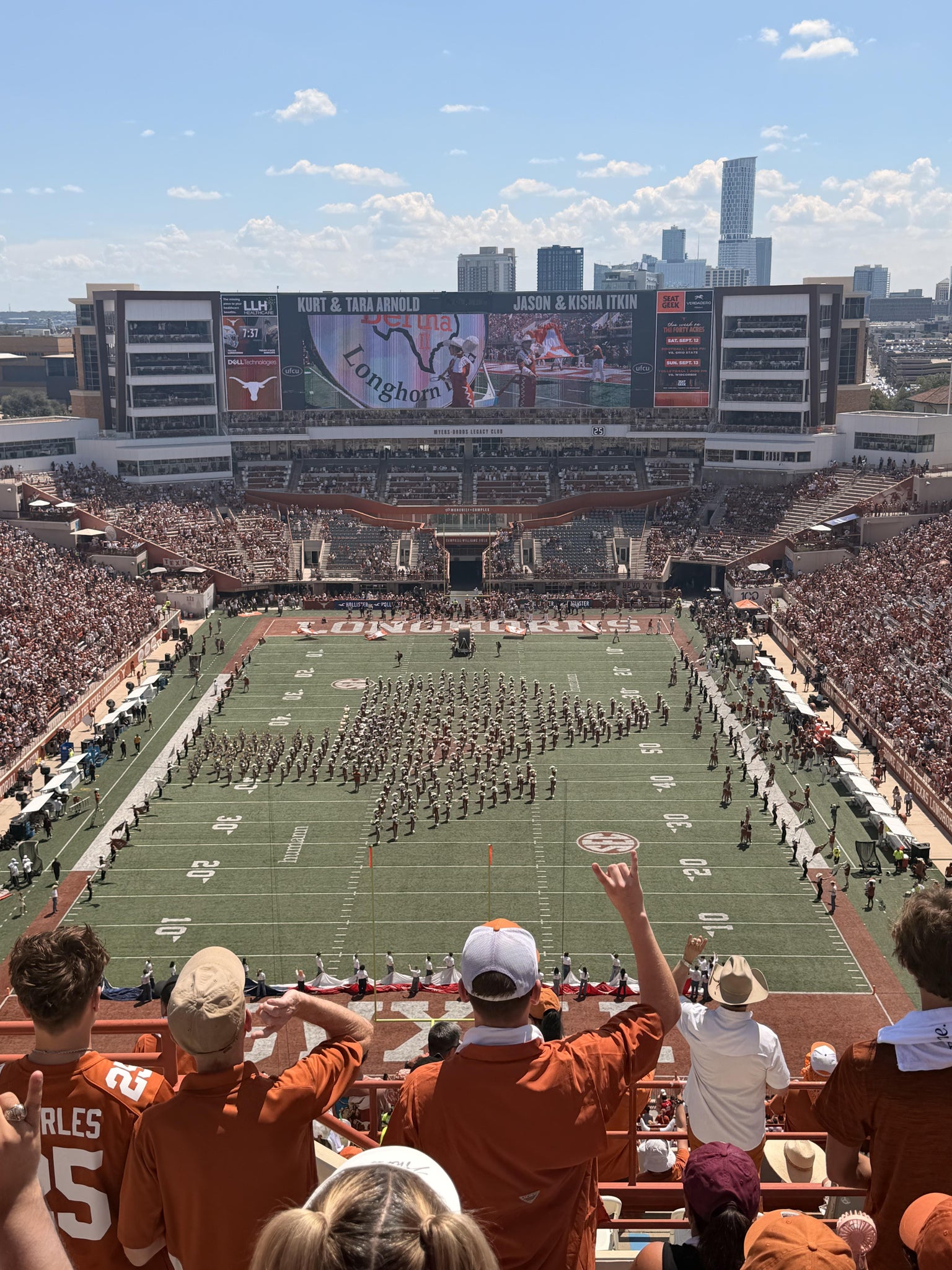 Real Fan View taken from Section 115 at Darrell K Royal - Texas Memorial Stadium by Natalie D
