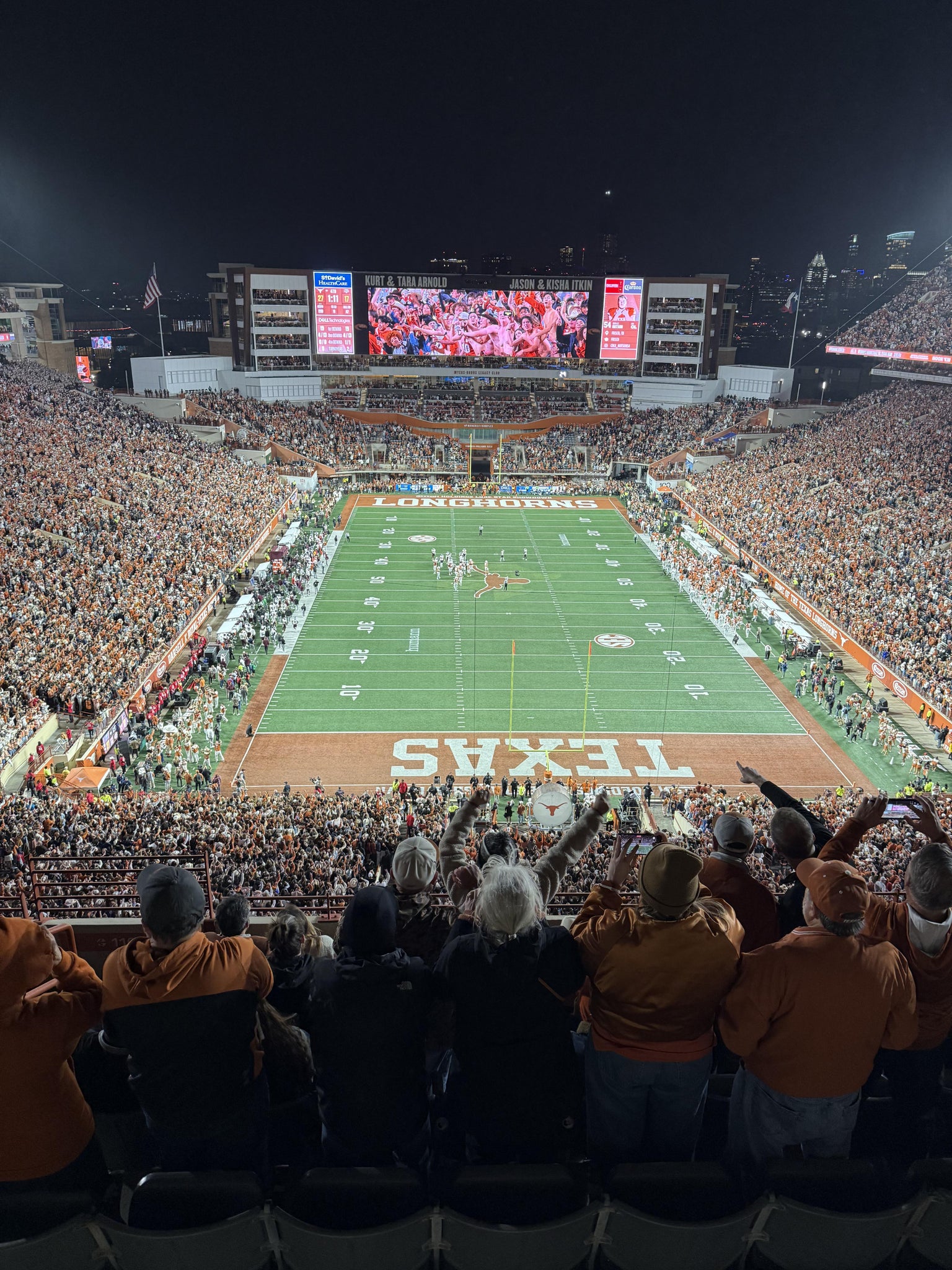 Real Fan View taken from Section 116 at Darrell K Royal - Texas Memorial Stadium by Daniel P