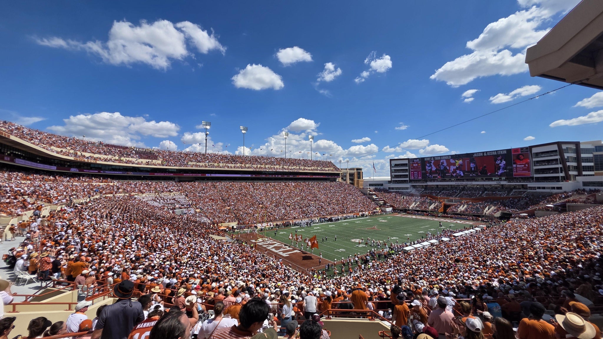 Real Fan View taken from Section 12 at Darrell K Royal - Texas Memorial Stadium by Jackson B