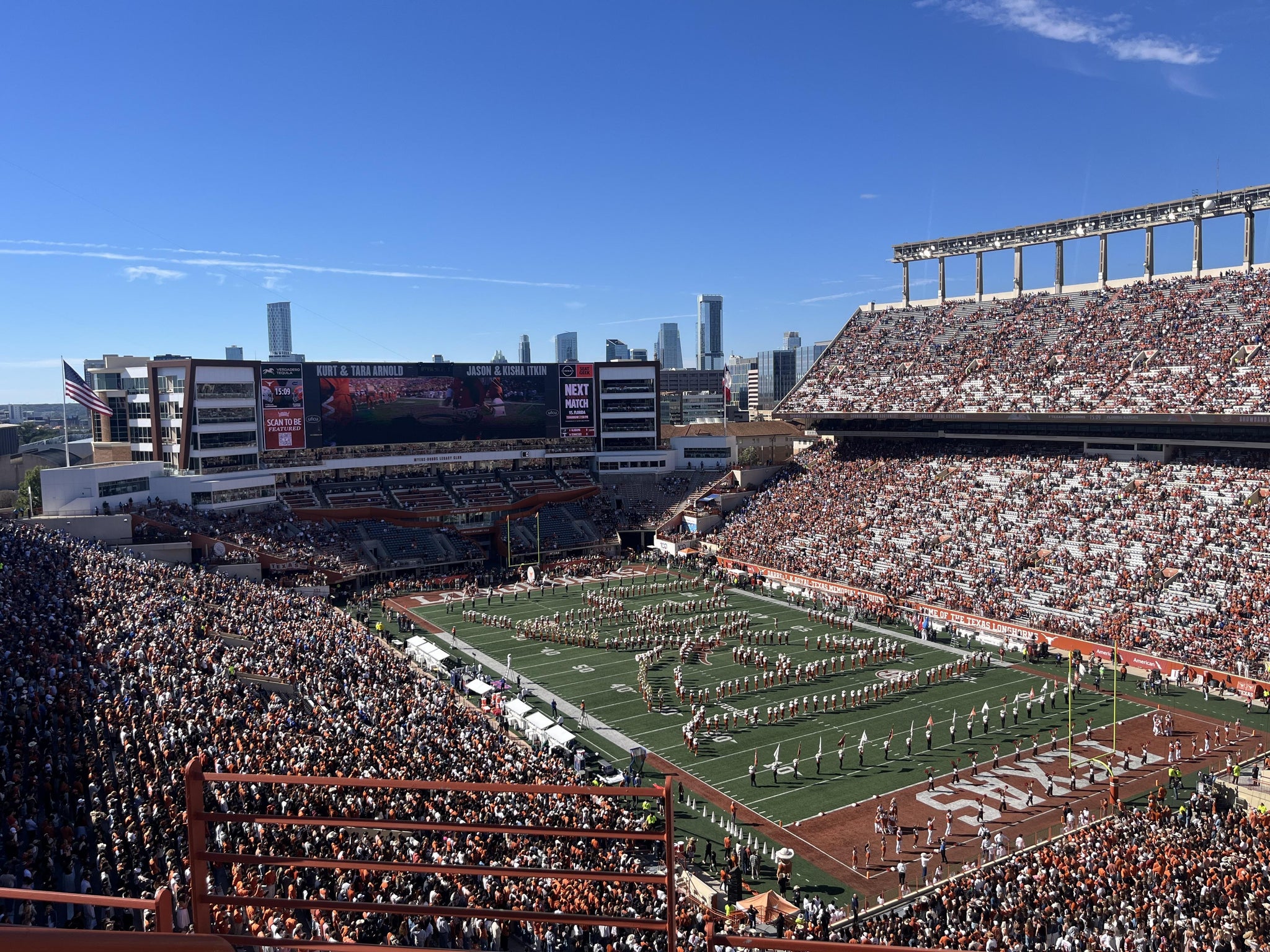 Real Fan View taken from Section 120 at Darrell K Royal - Texas Memorial Stadium by Antonio N