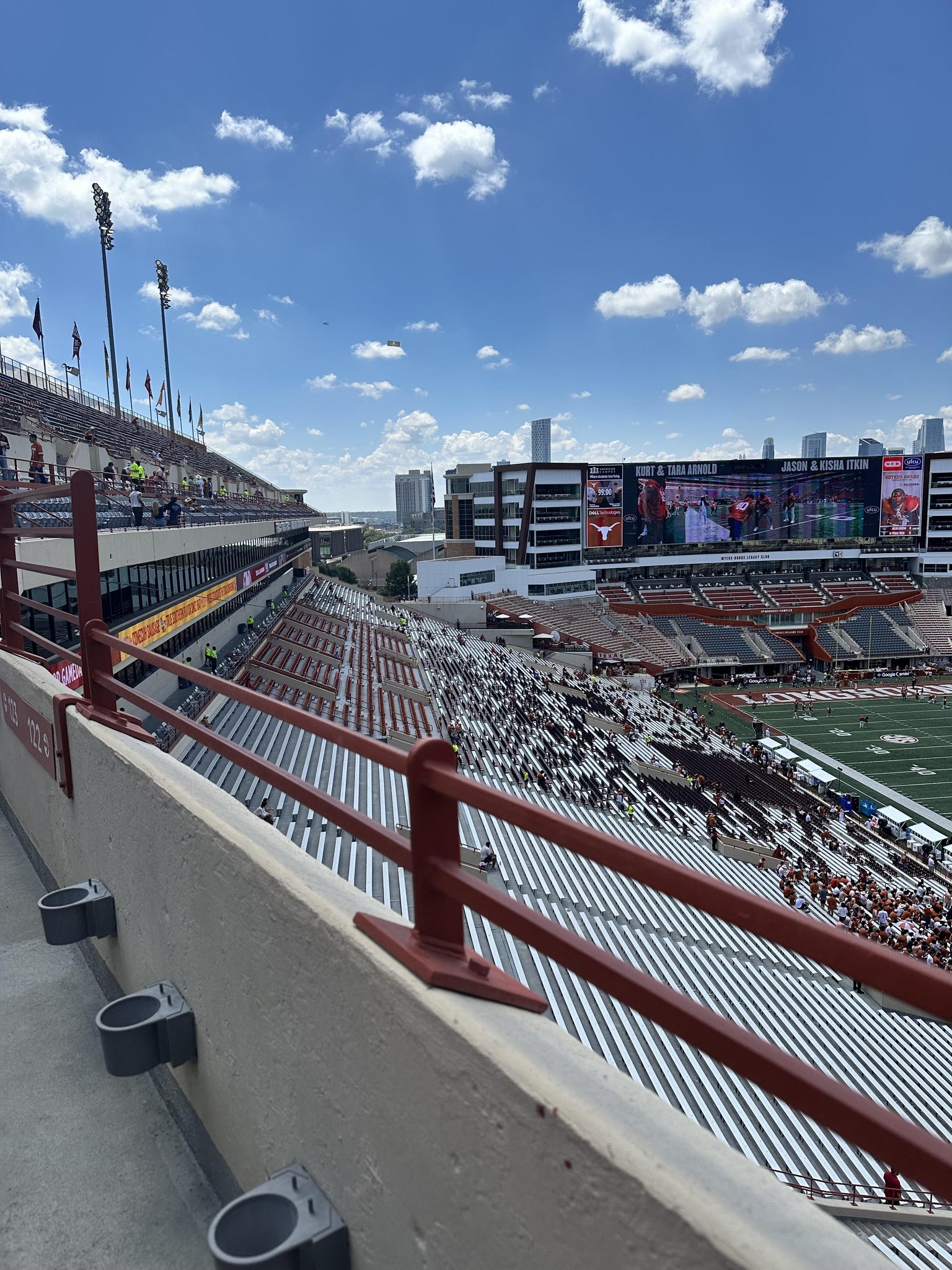 Real Fan View taken from Section 122 at Darrell K Royal - Texas Memorial Stadium by Anonymous User