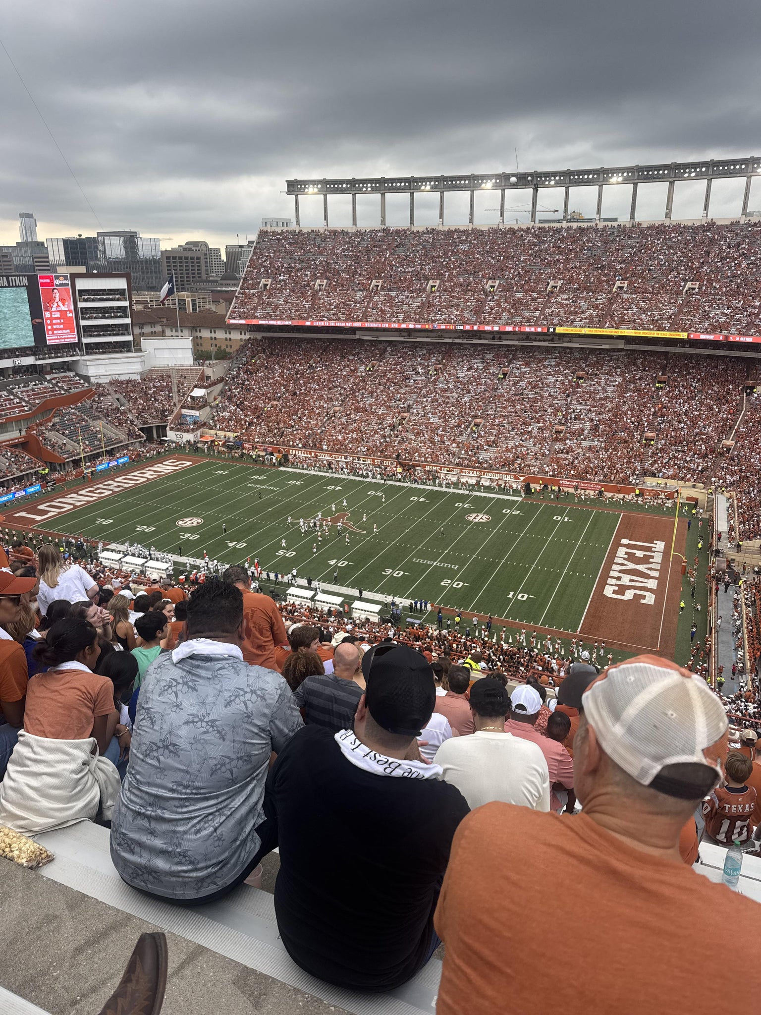Real Fan View taken from Section 125 at Darrell K Royal - Texas Memorial Stadium by Christy K
