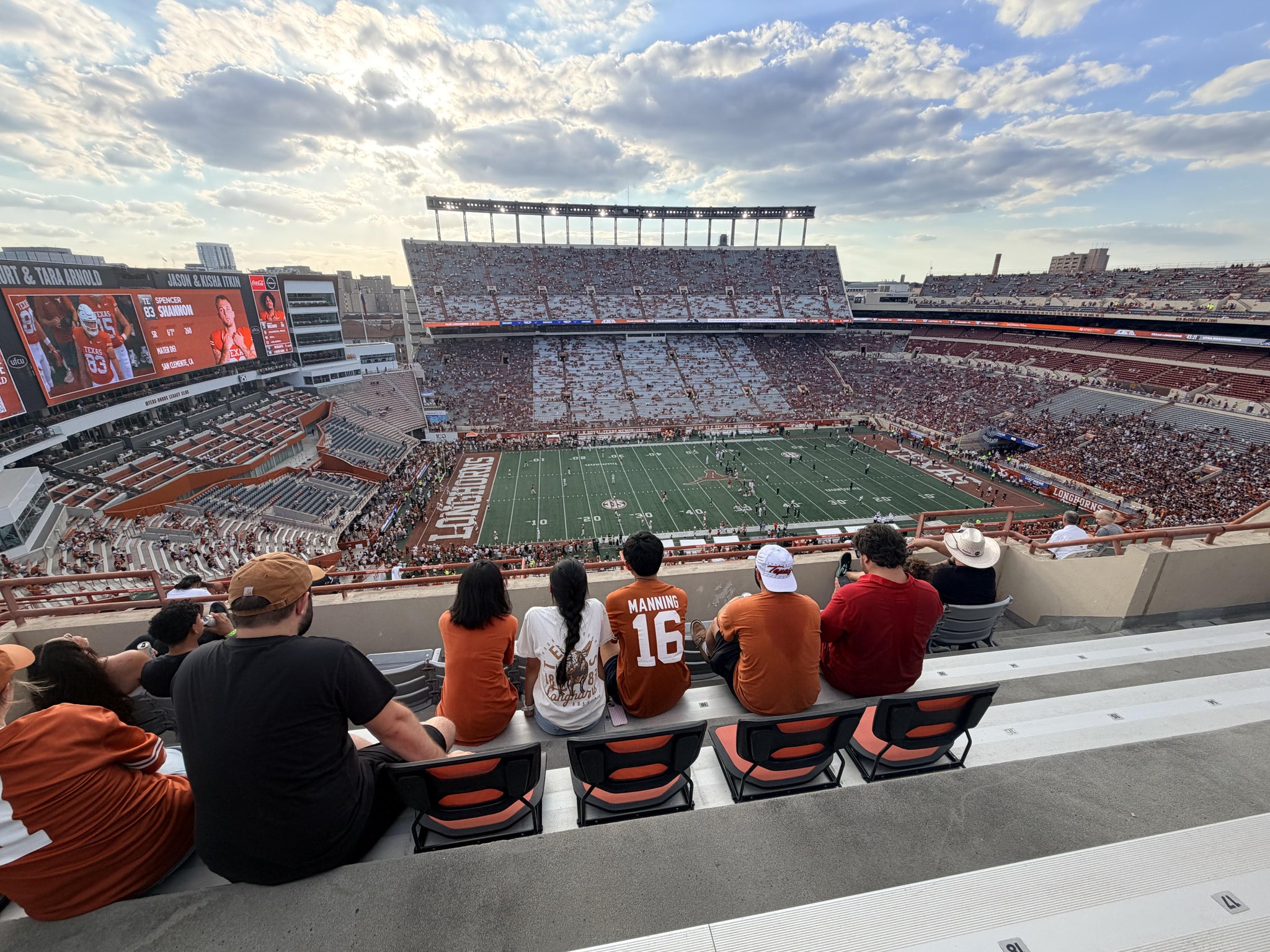 Real Fan View taken from Section 130 at Darrell K Royal - Texas Memorial Stadium by David C