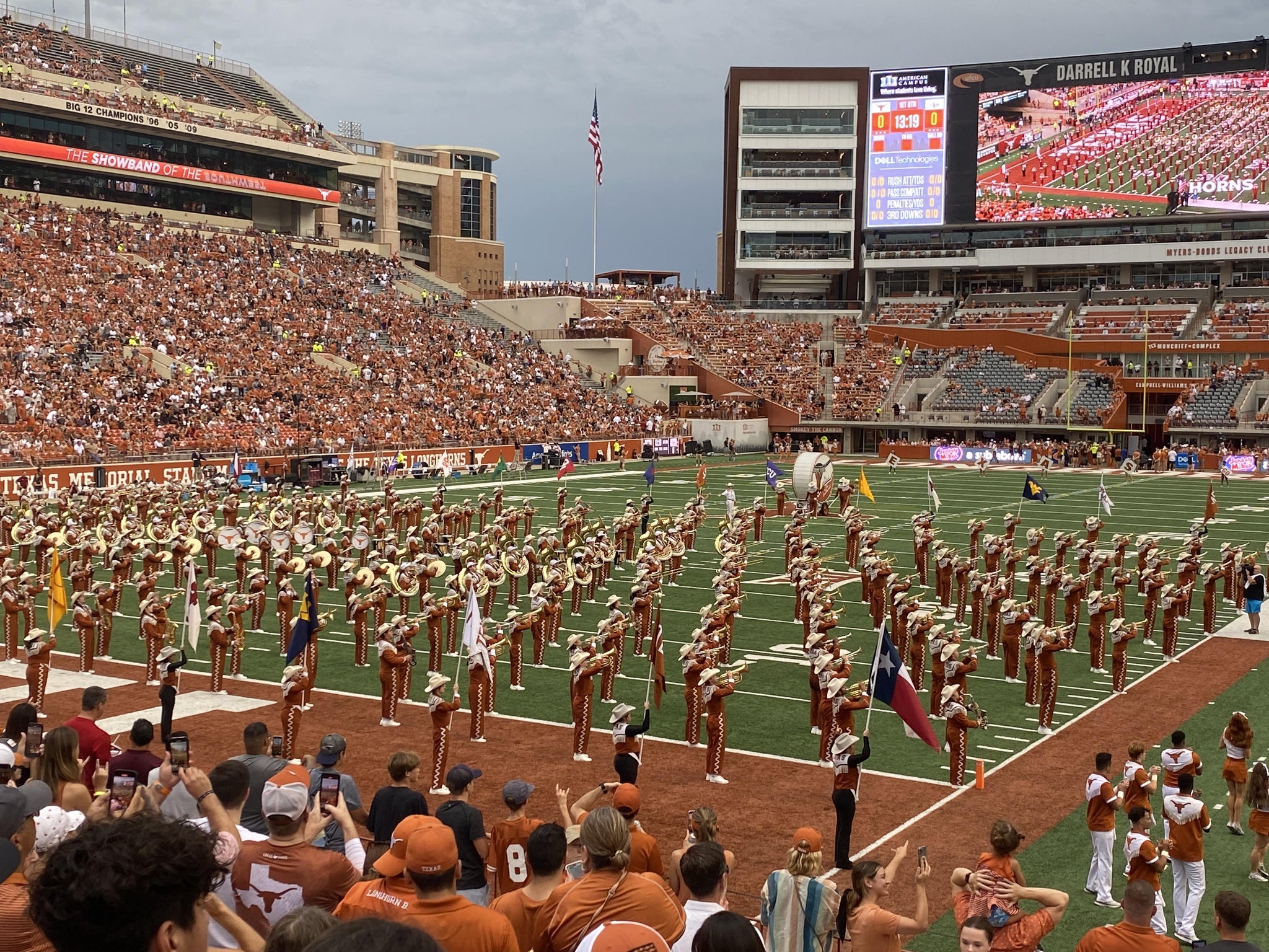 Real Fan View taken from Section 14 at Darrell K Royal - Texas Memorial Stadium by Stephen W