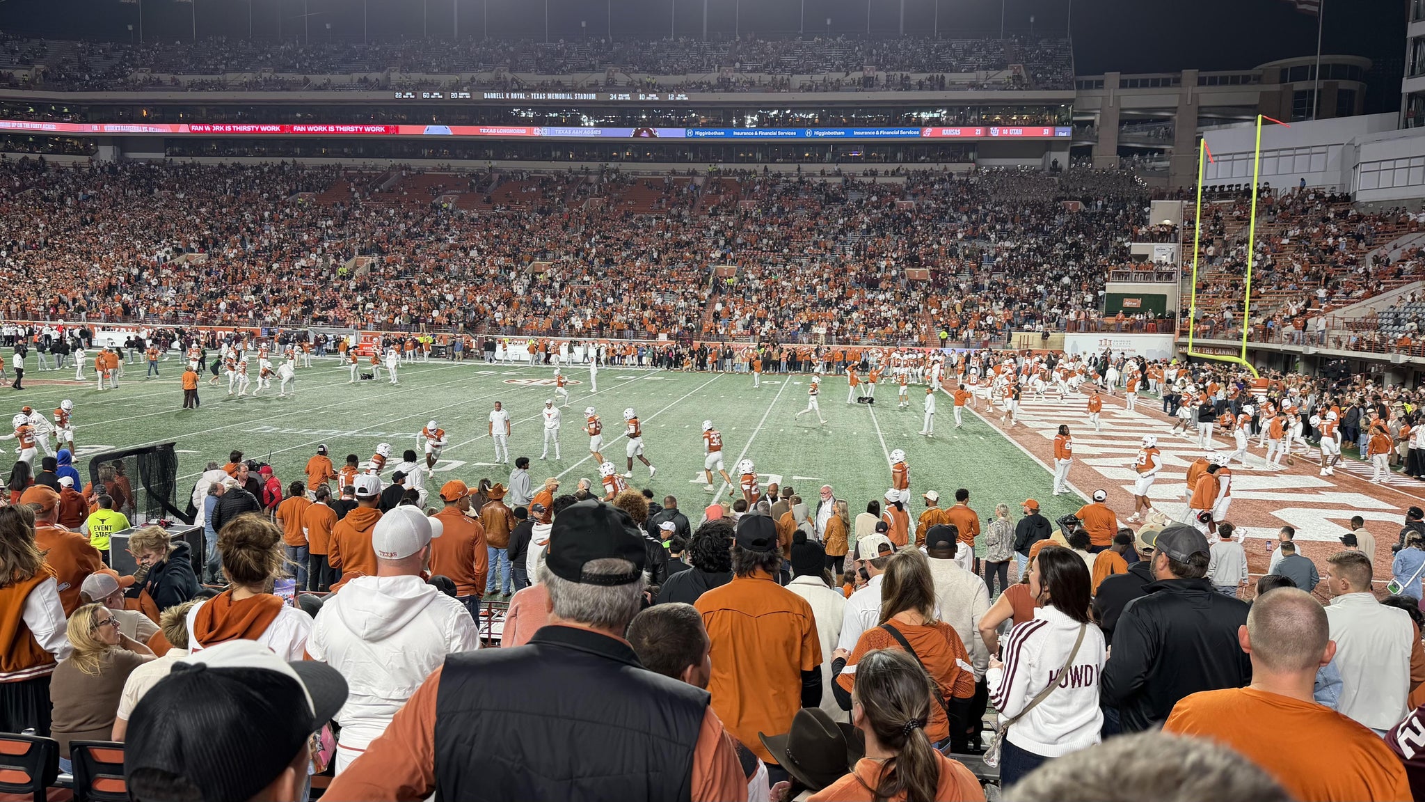 Real Fan View taken from Section 2 at Darrell K Royal - Texas Memorial Stadium by Mario G