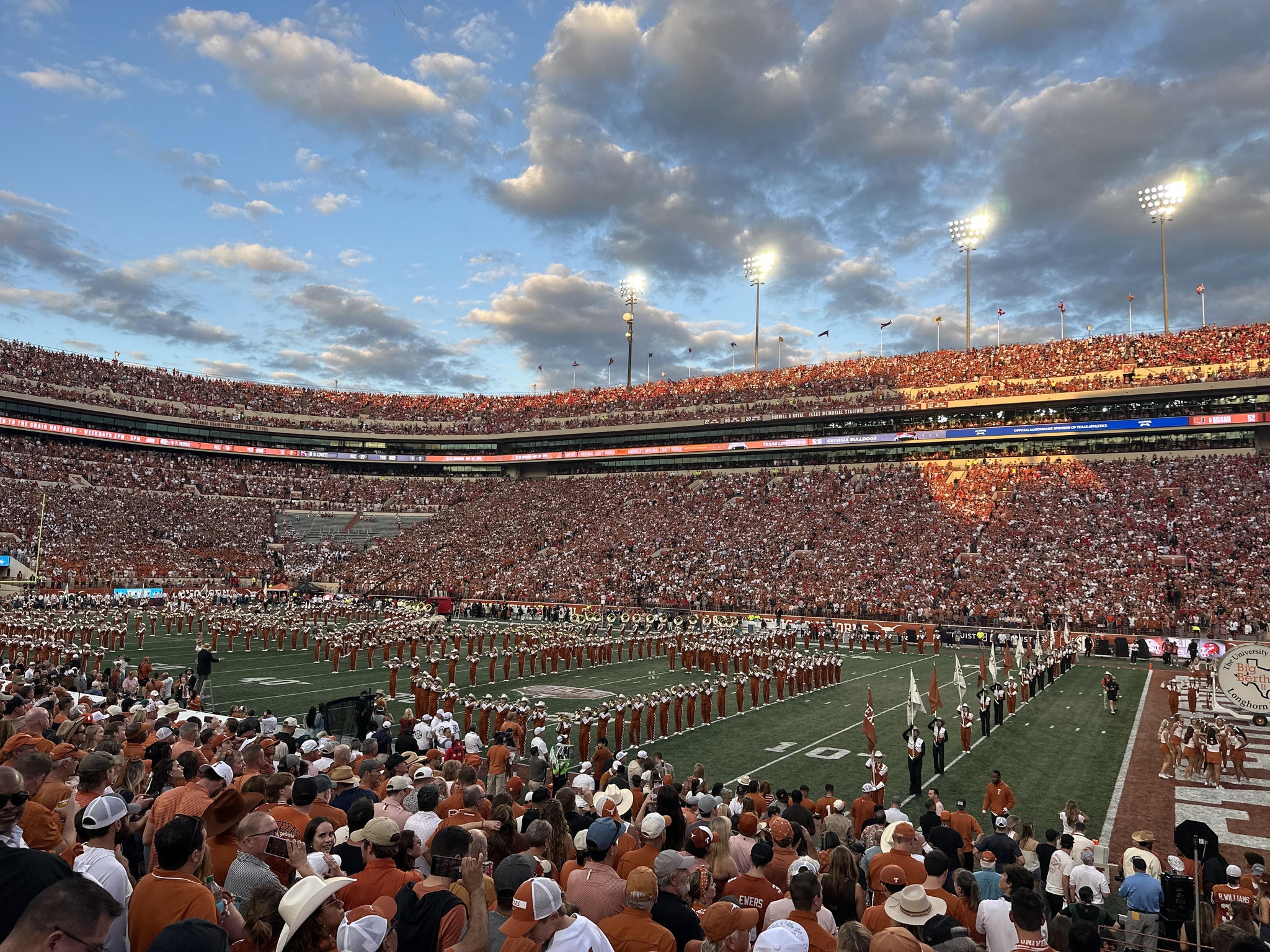 Real Fan View taken from Section 2 at Darrell K Royal - Texas Memorial Stadium by Buckley P