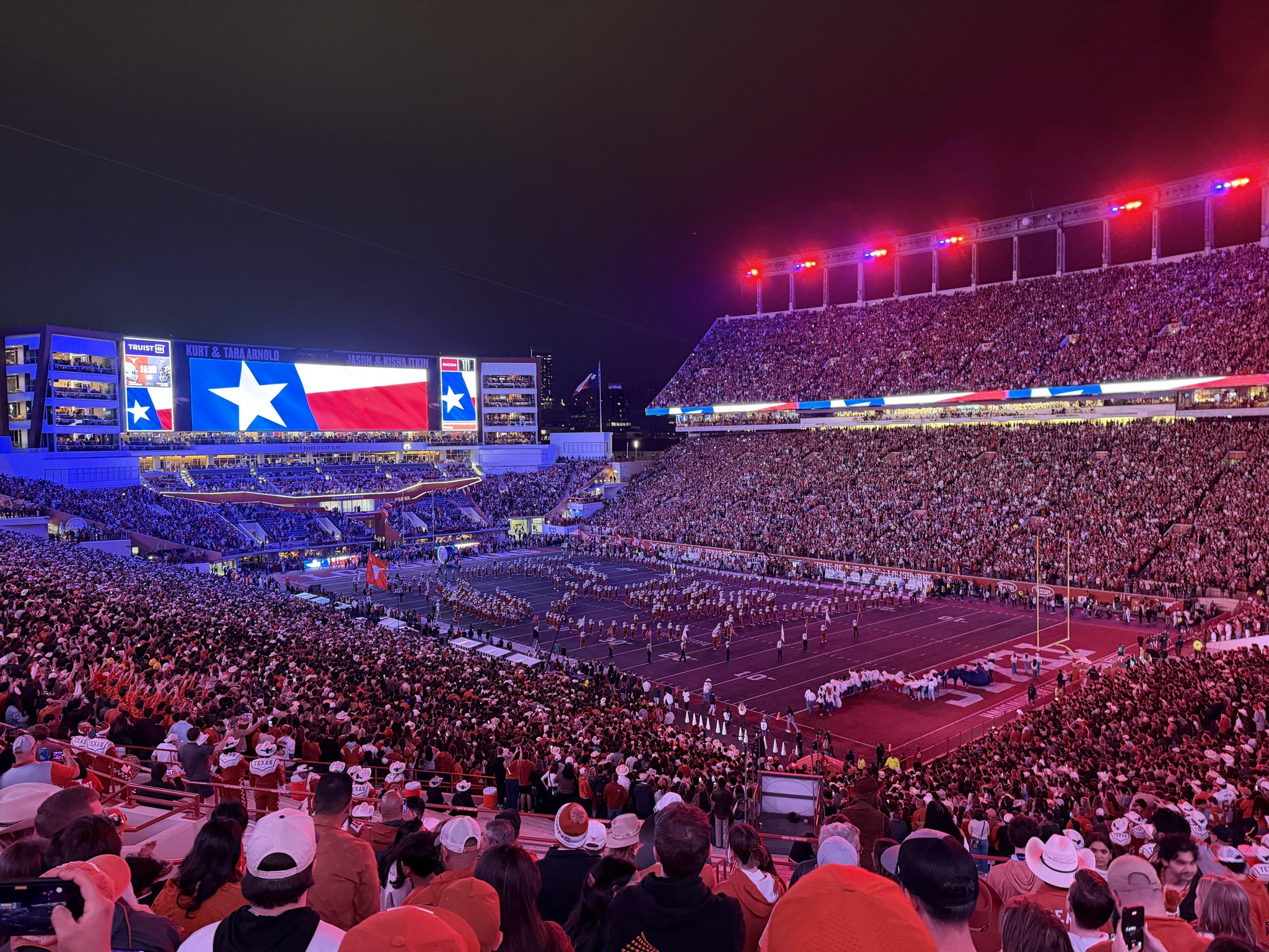 Real Fan View taken from Section 21 at Darrell K Royal - Texas Memorial Stadium by Rafael T