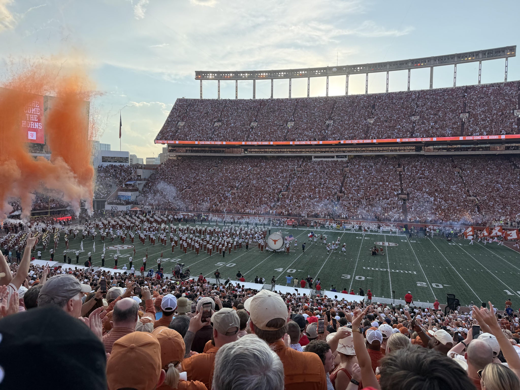 Real Fan View taken from Section 27 at Darrell K Royal - Texas Memorial Stadium by Marc G