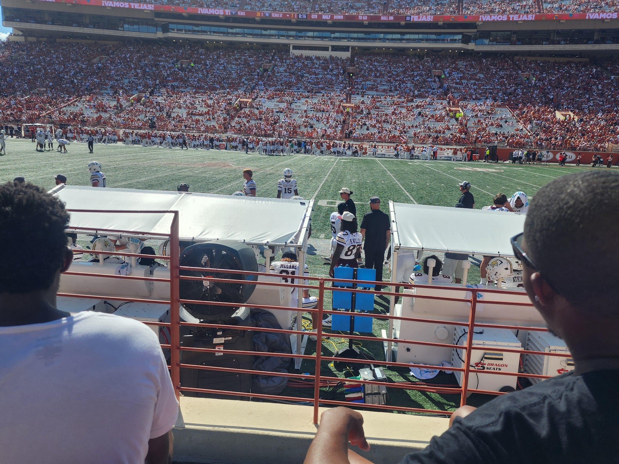 Real Fan View taken from Section 28 at Darrell K Royal - Texas Memorial Stadium by Joshua M